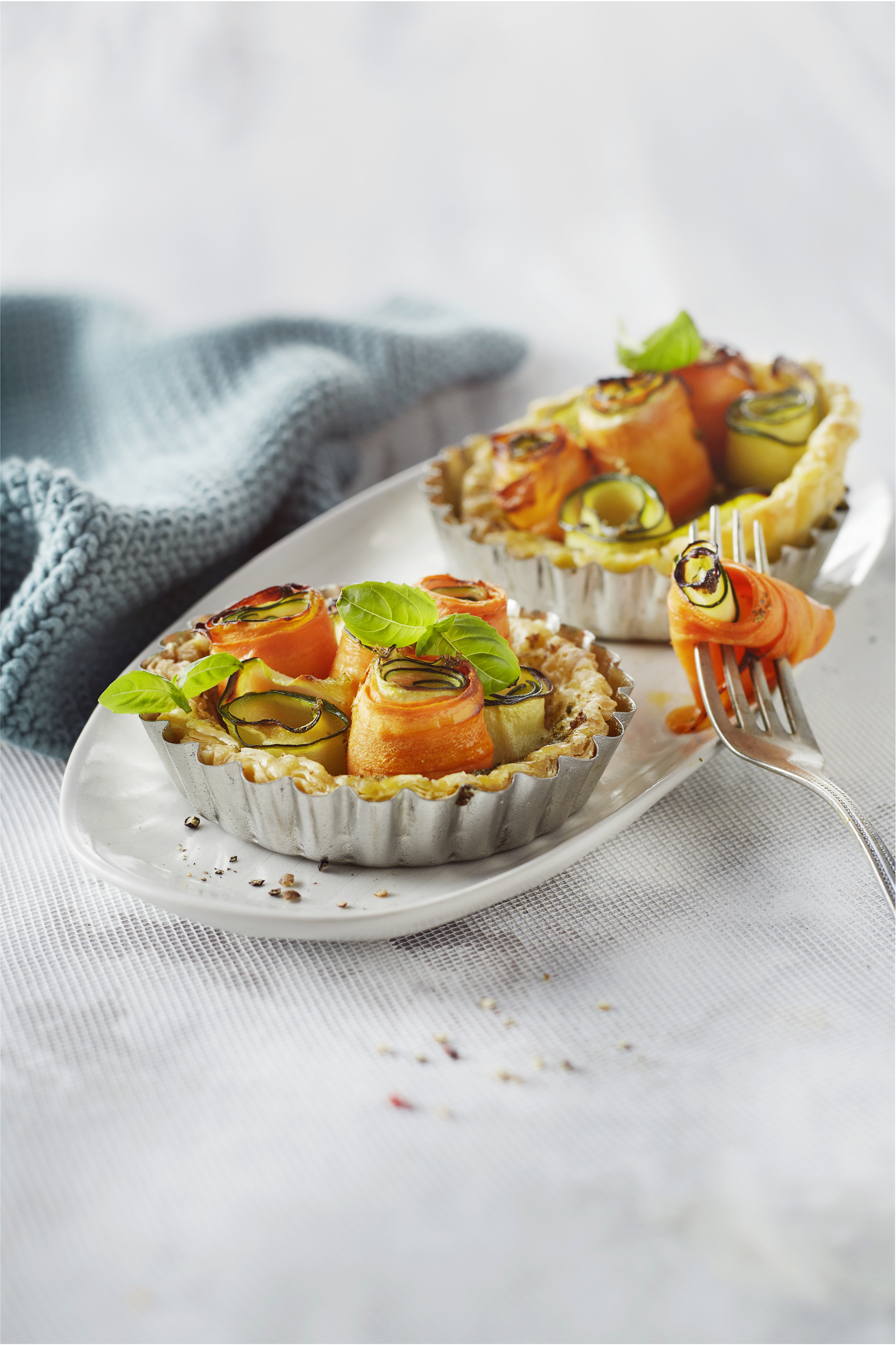 Wortel-courgettetaartjes