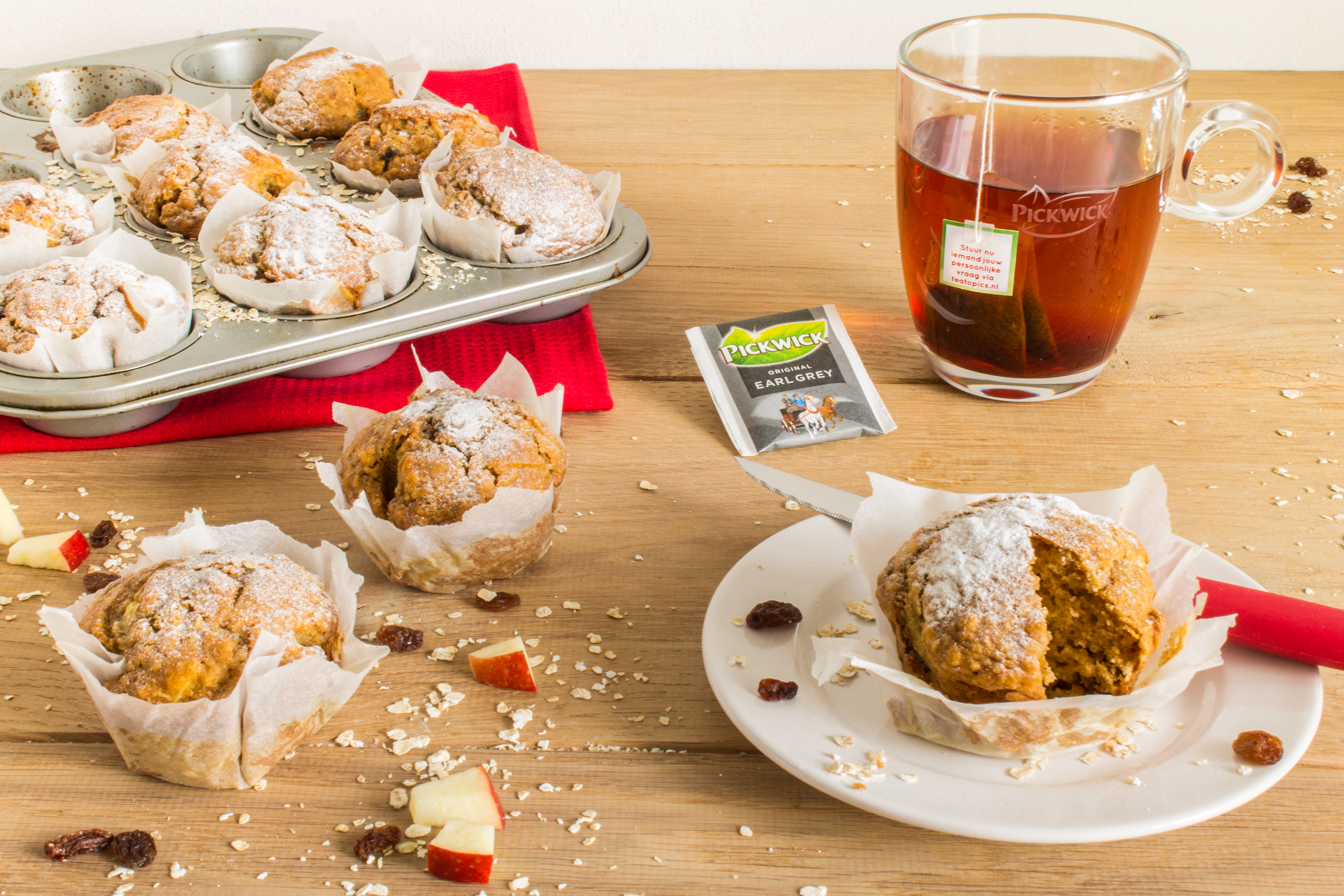 Appel-rozijn-havermoutmuffins