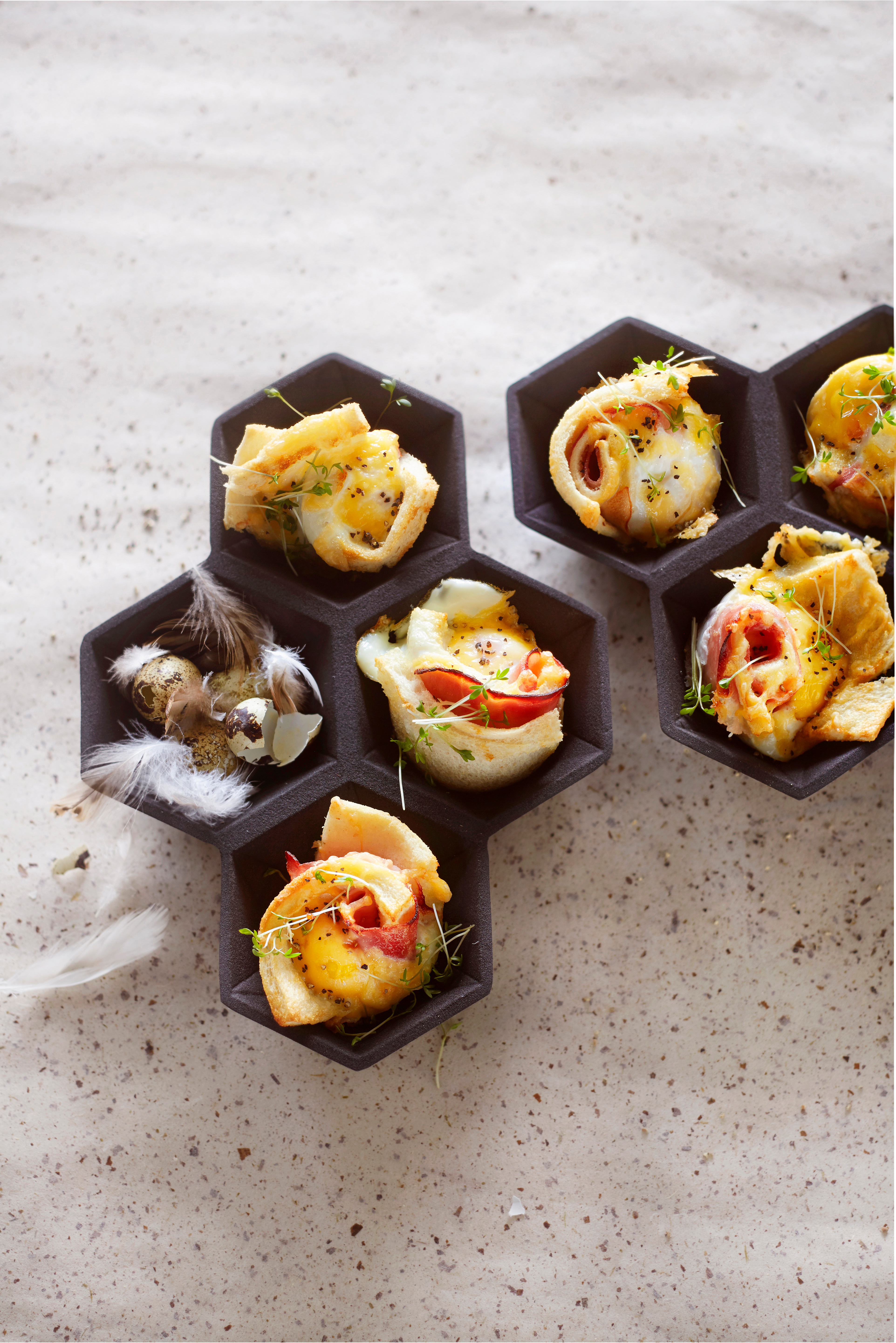 Croque madame muffins