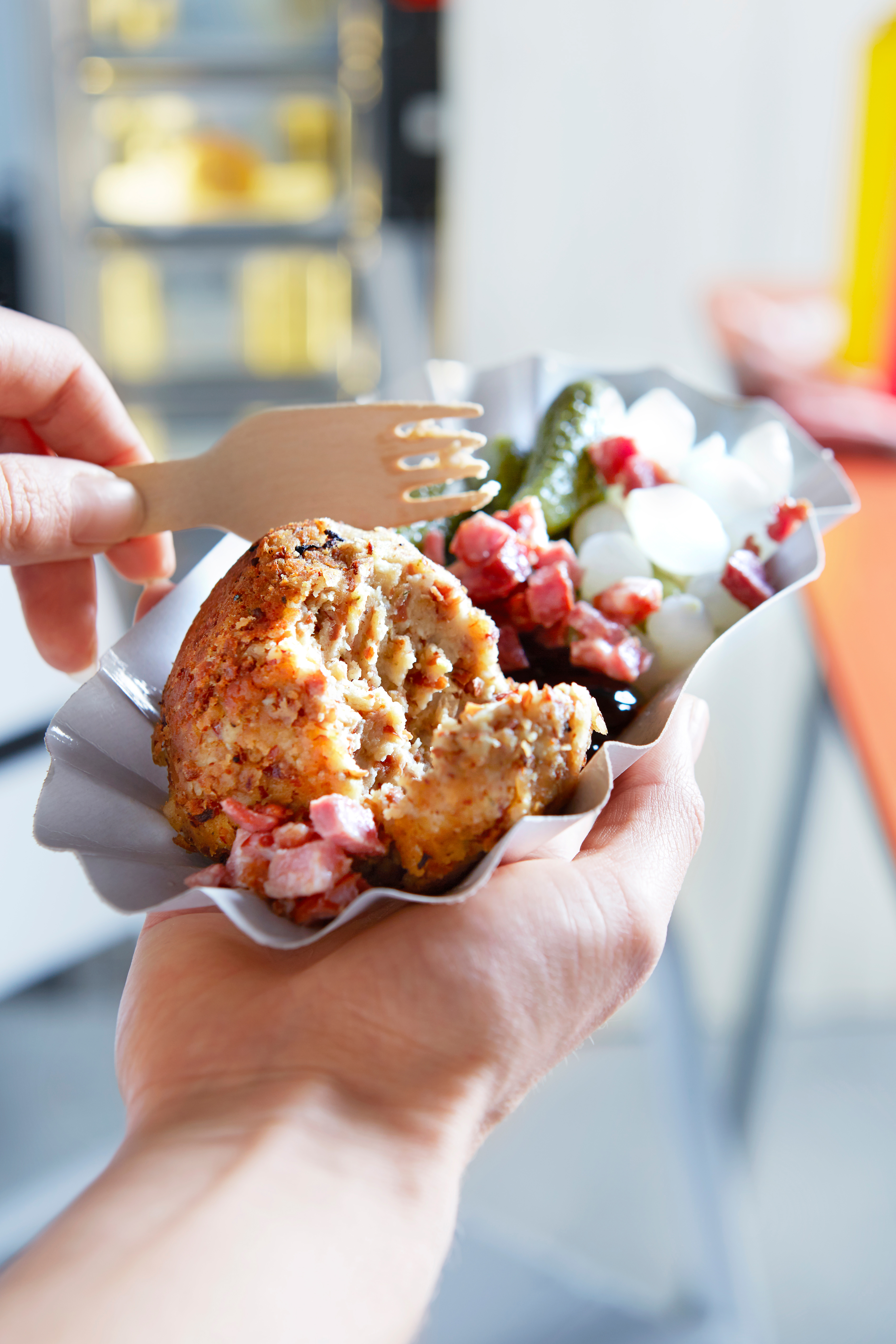 Bonenballetjes met spek