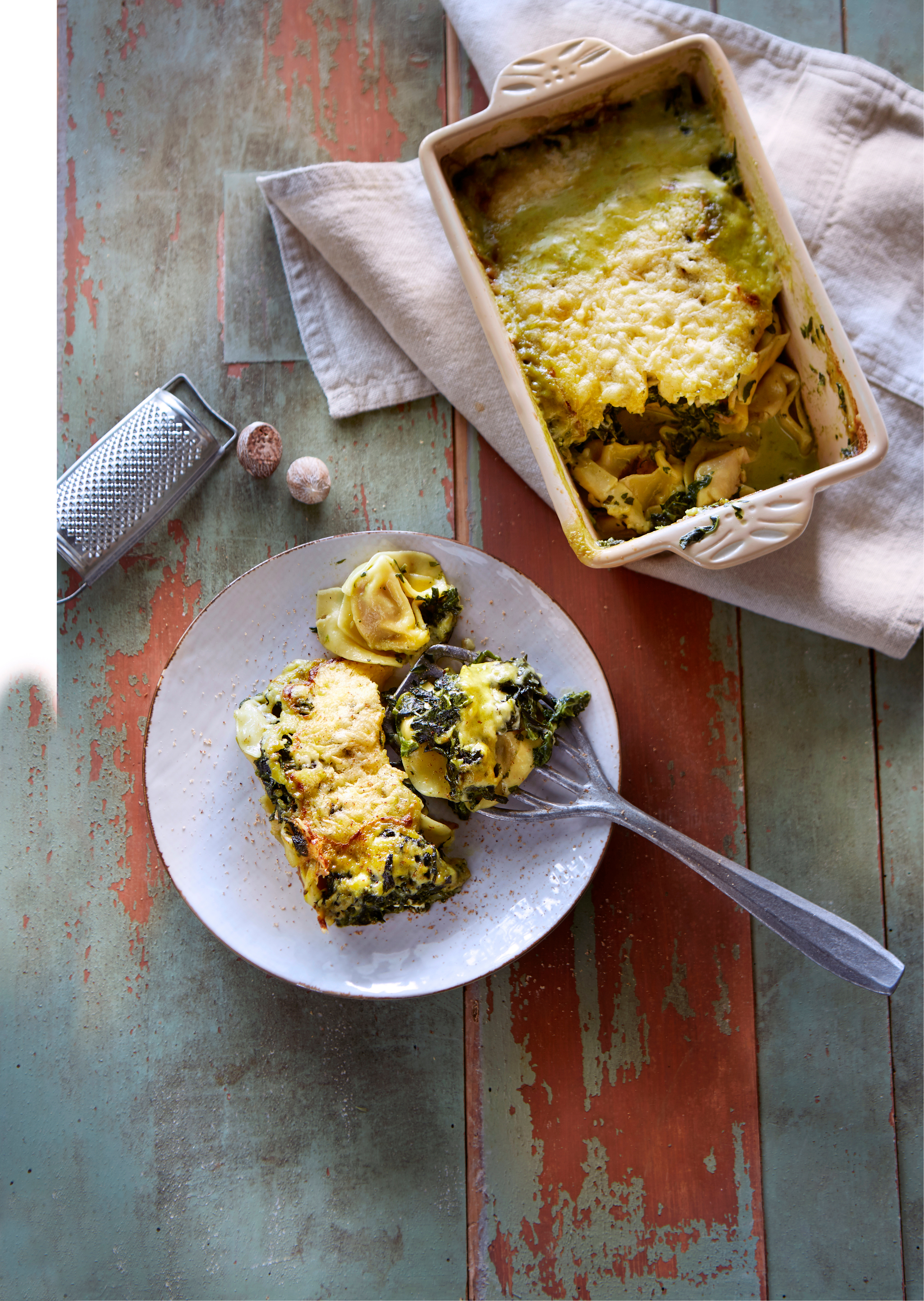 Tortellini-spinazieschotel