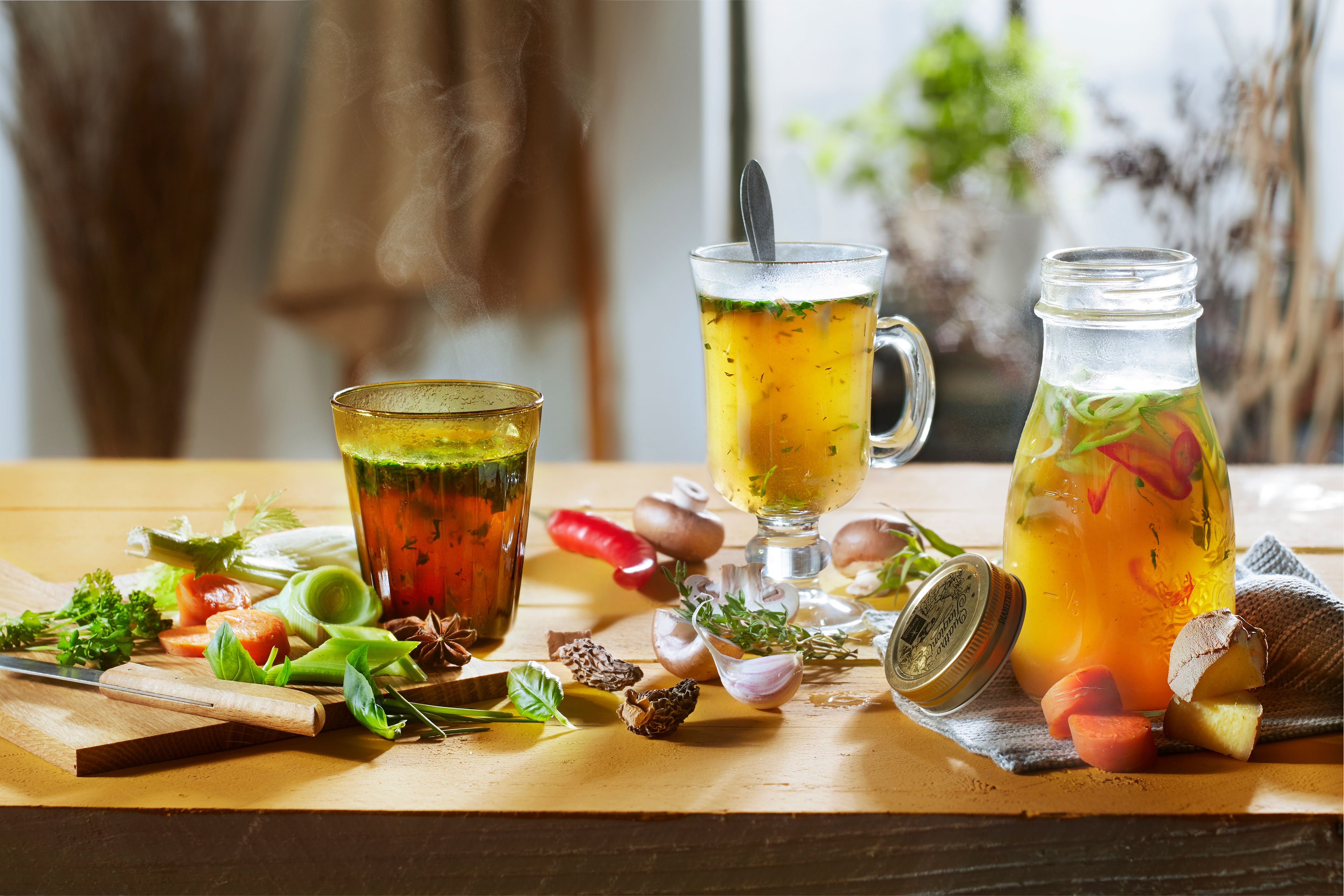 Kippenbouillon met gember