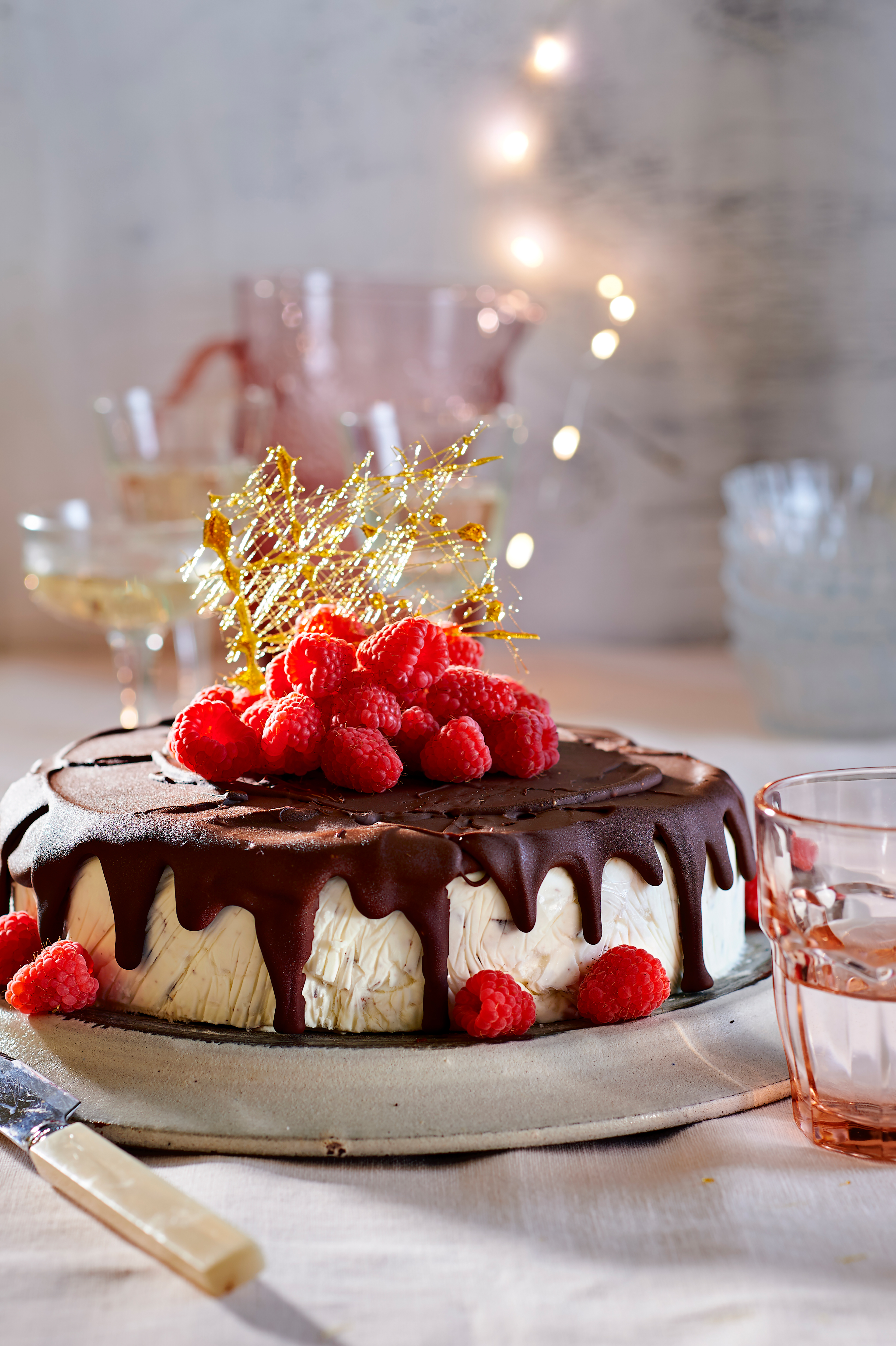 Stracciatella-ijstaart