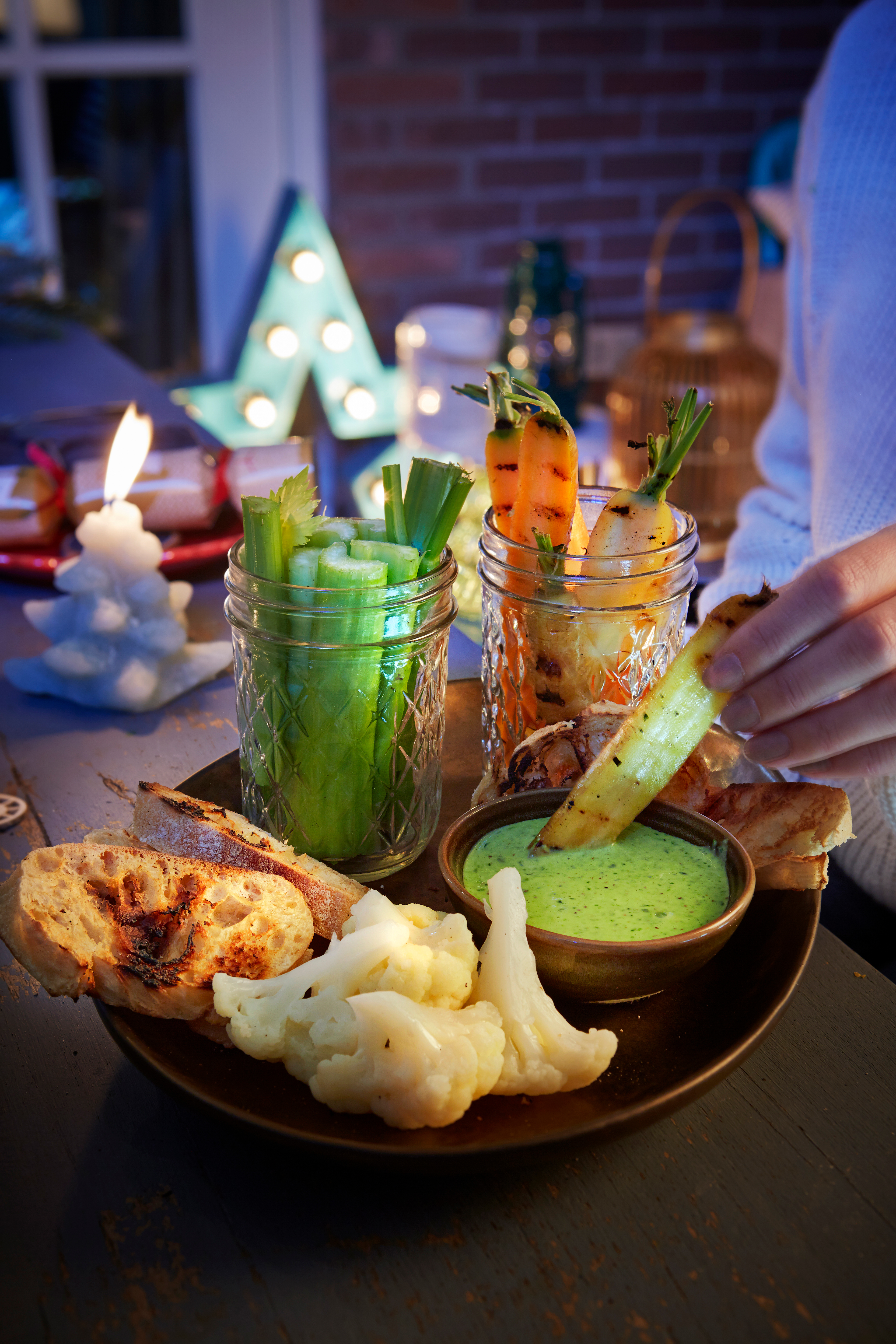 Aioli met munt en waterkers