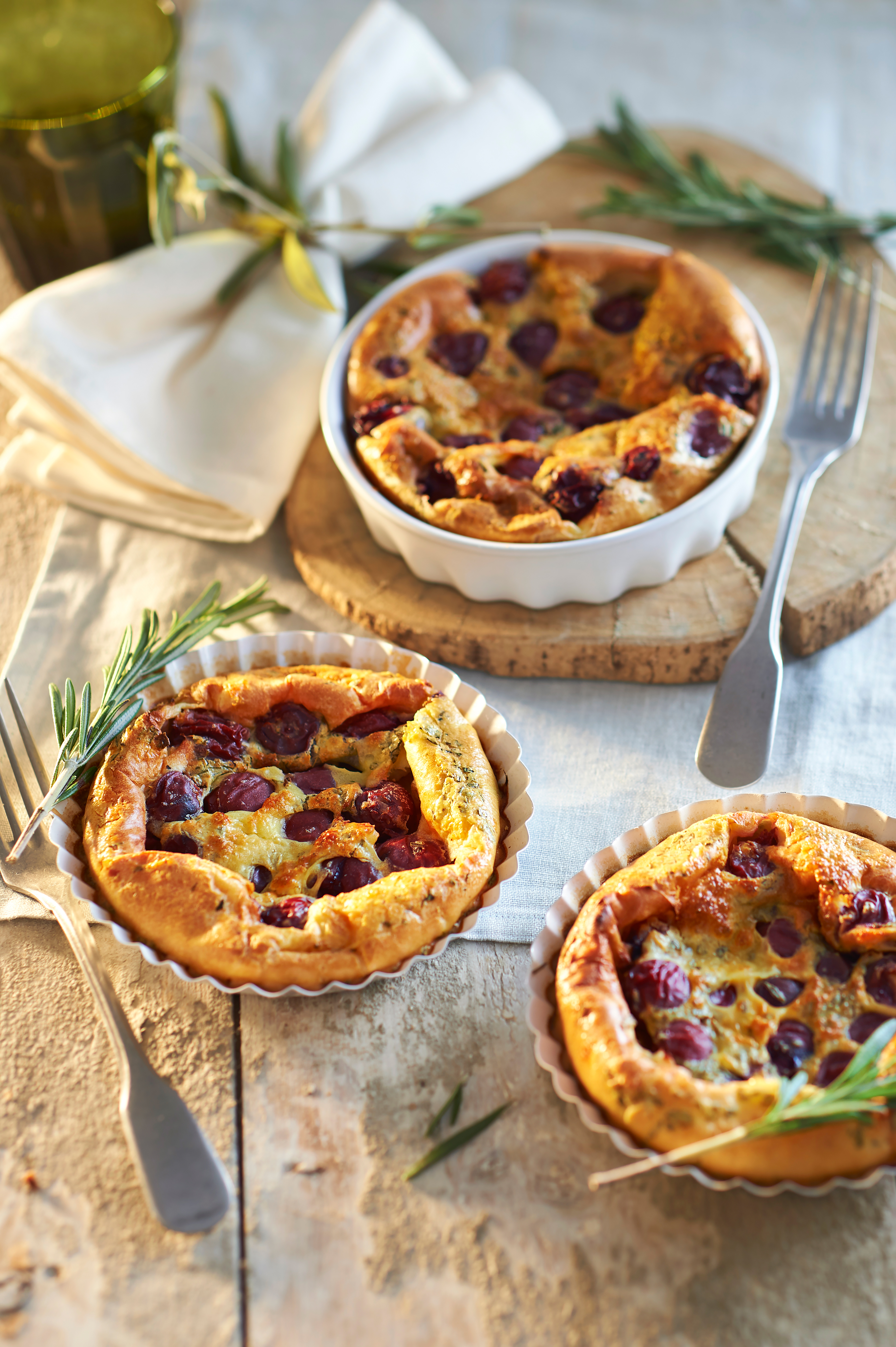 Hartige kersenclafoutis