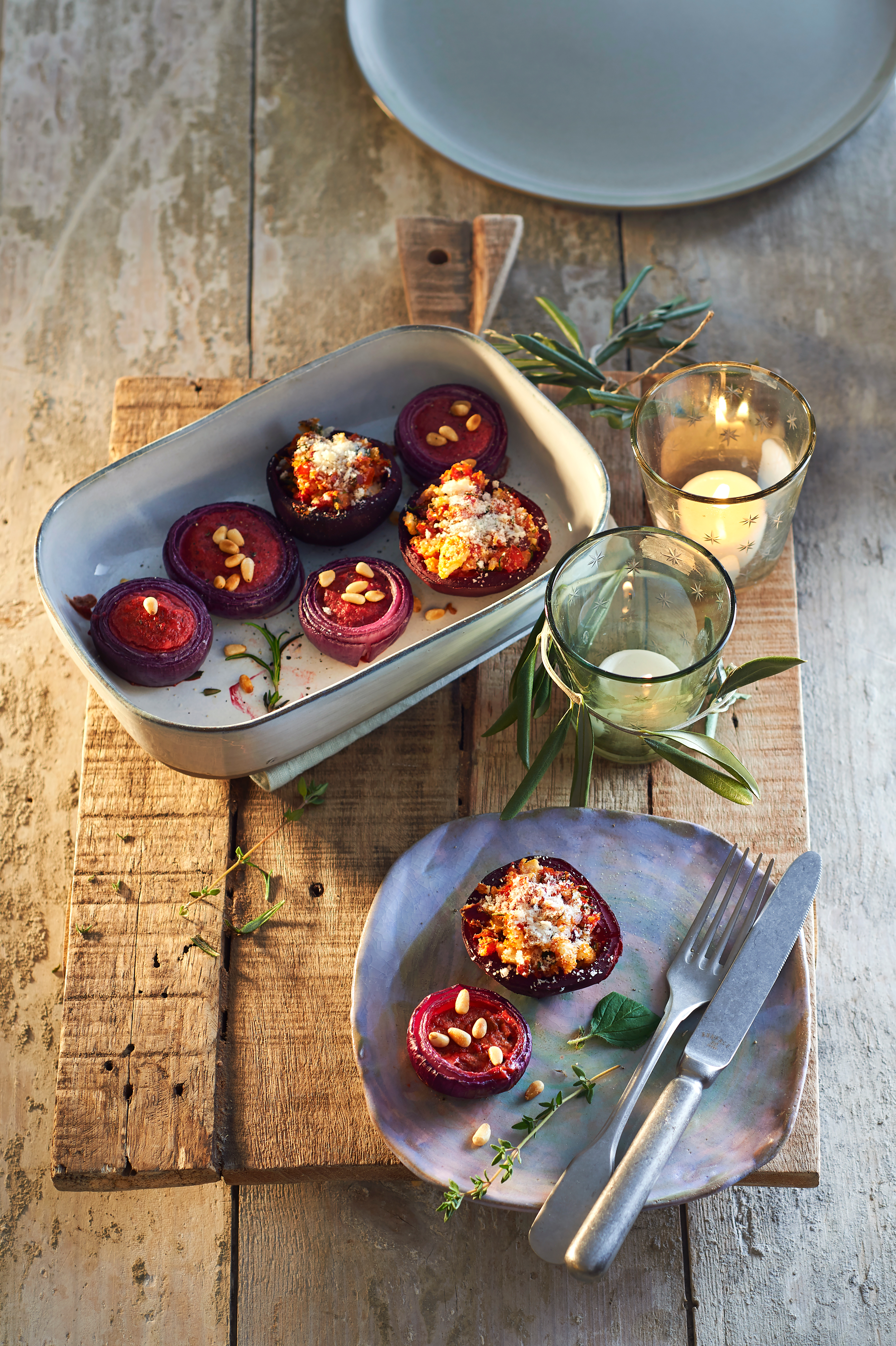 Gevulde biet en rode ui