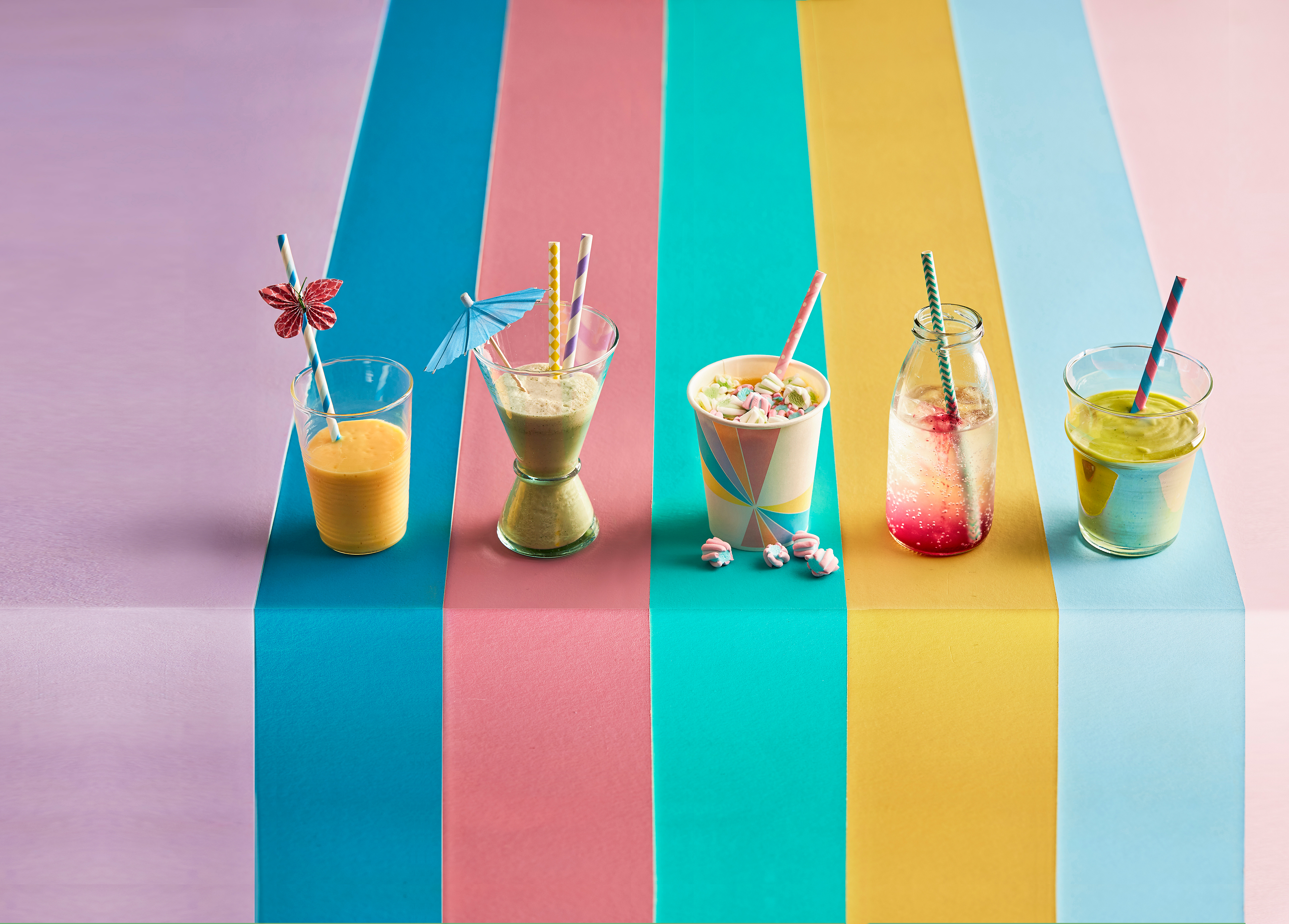 Munt-kokosdrank met limoen