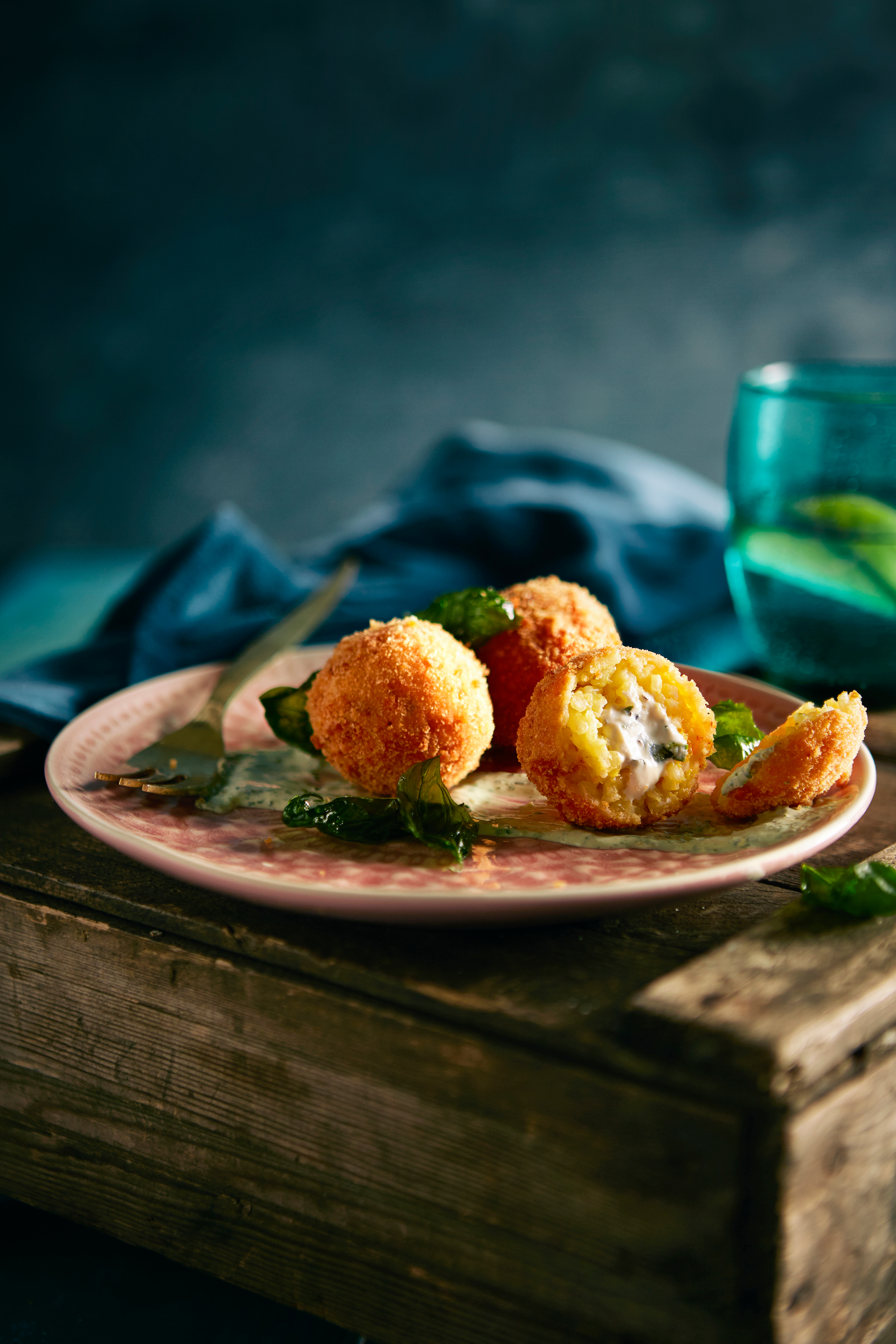 Risottoballetjes met ricotta en citroen