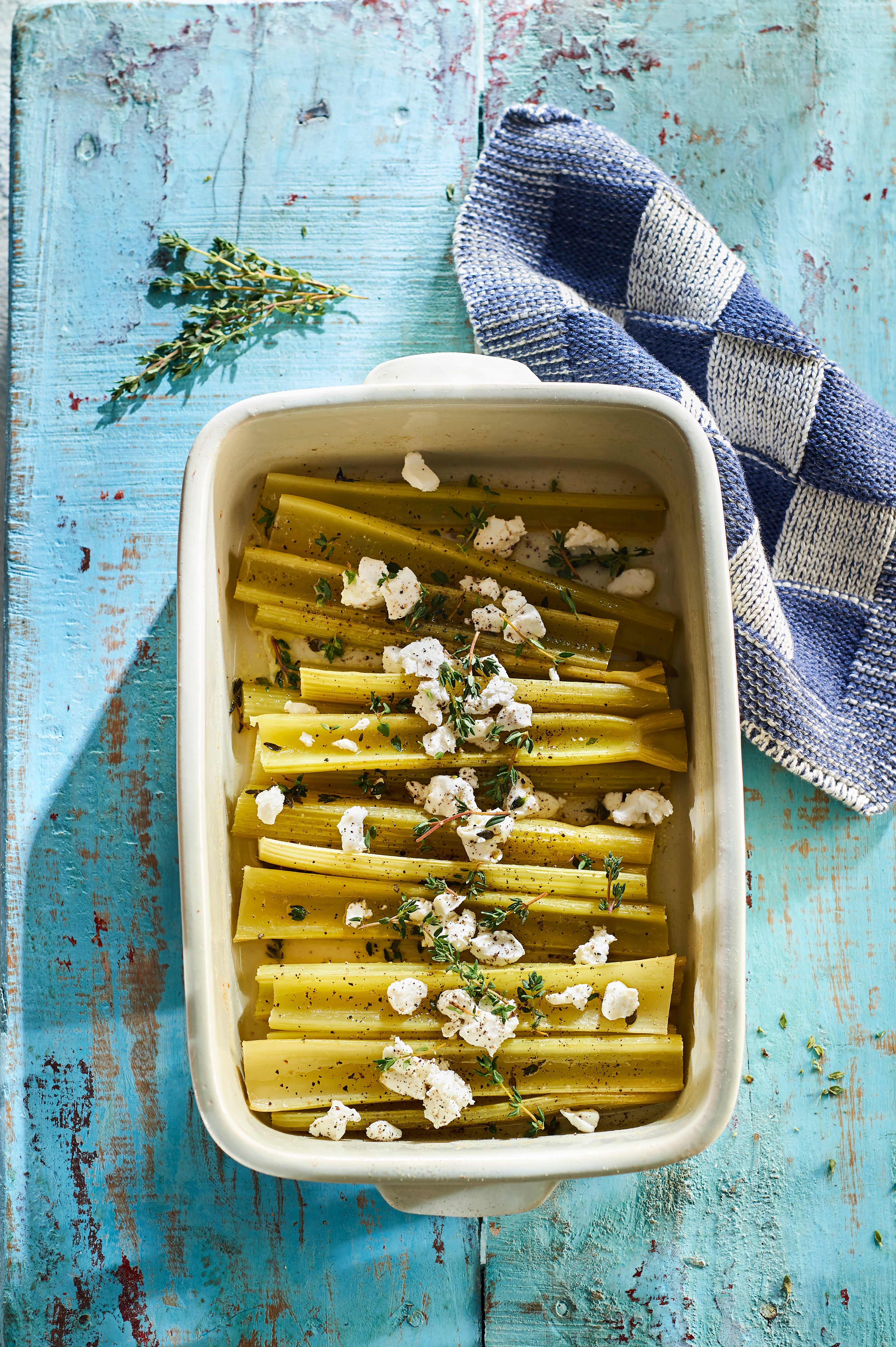 Gesmoorde bleekselderij met tijm