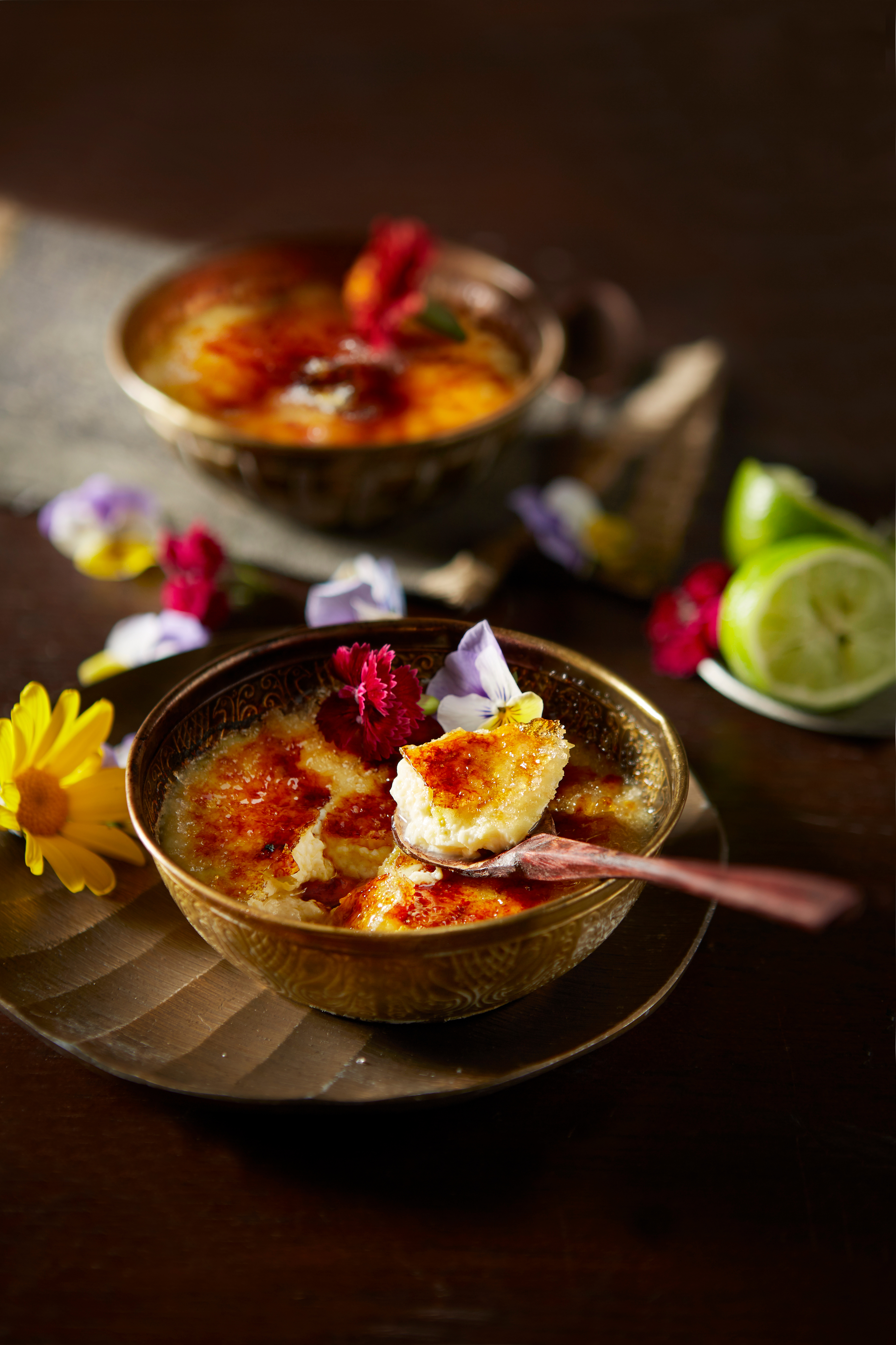 Karamelpudding met limoen