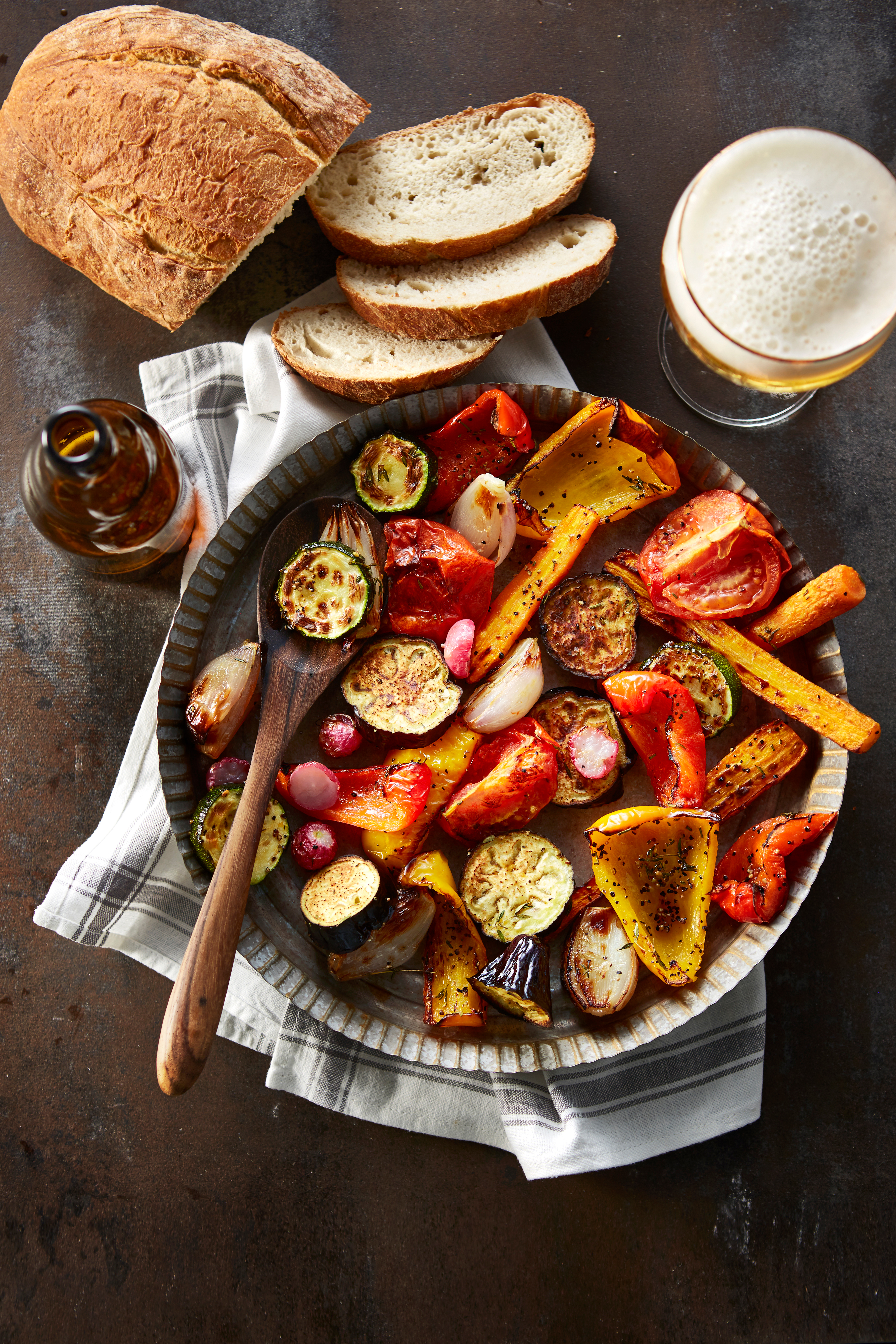 Geroosterde-groenteschotel