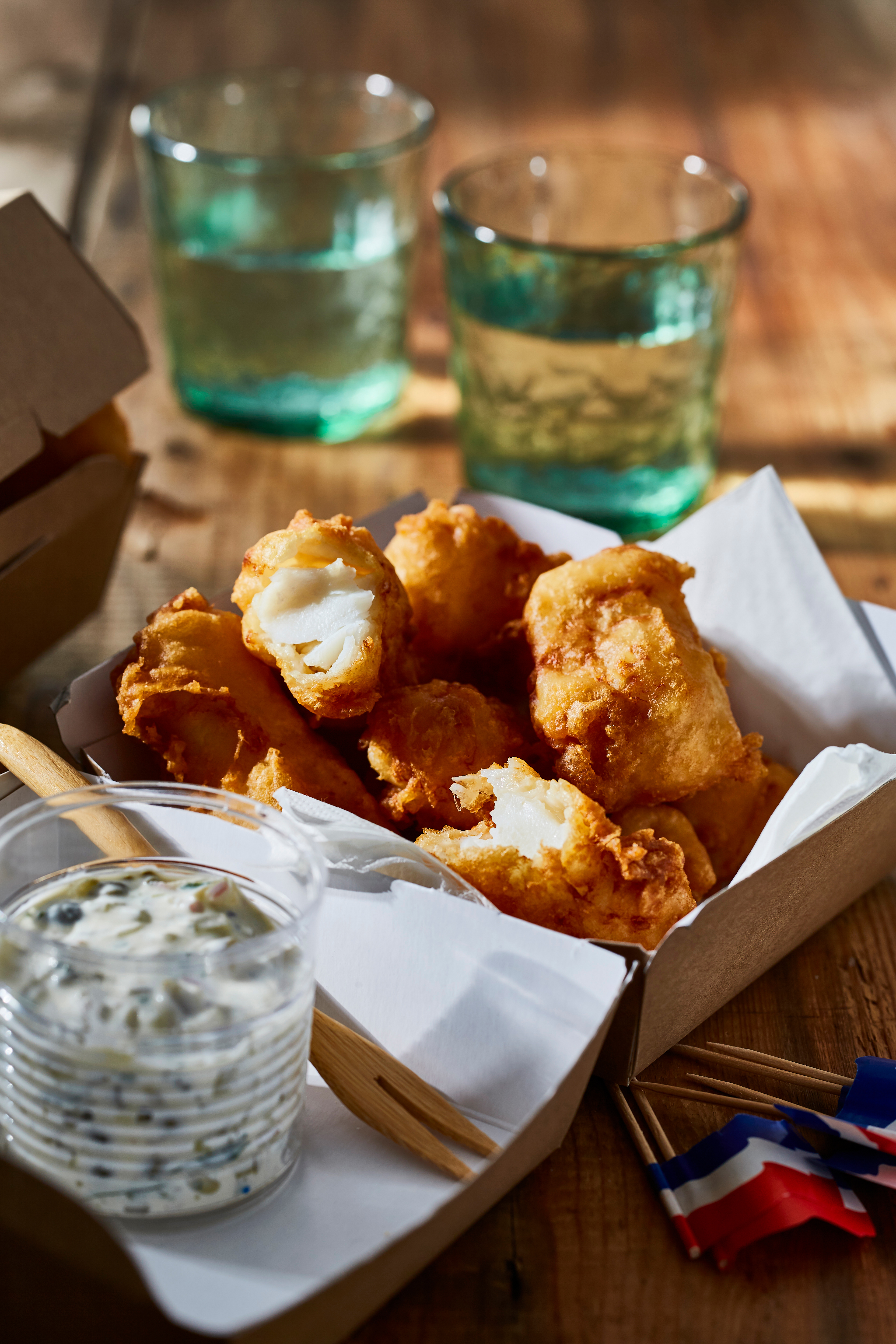 Kibbeling met tartaarsaus