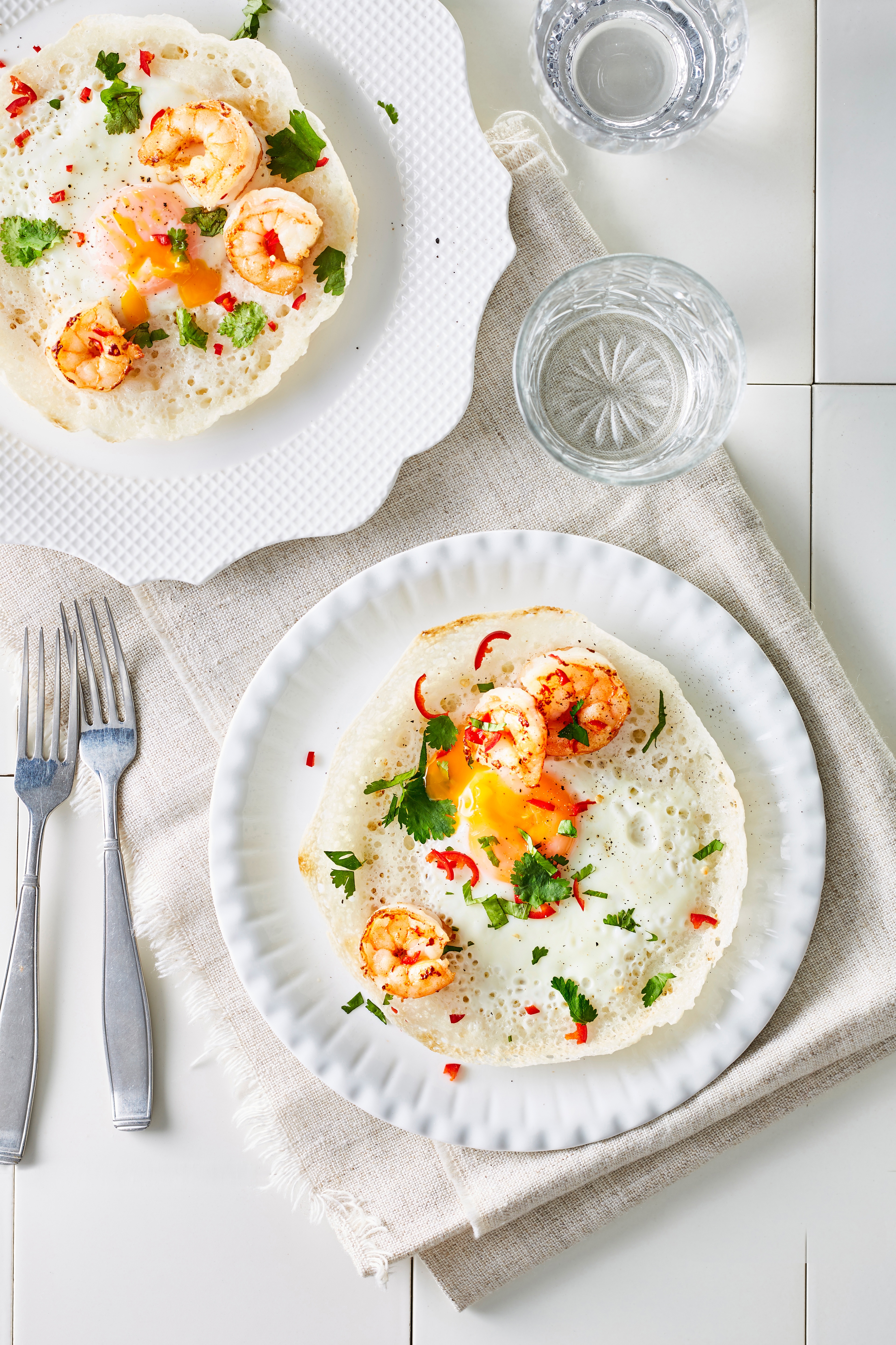 Sri Lankaanse hopper met ei