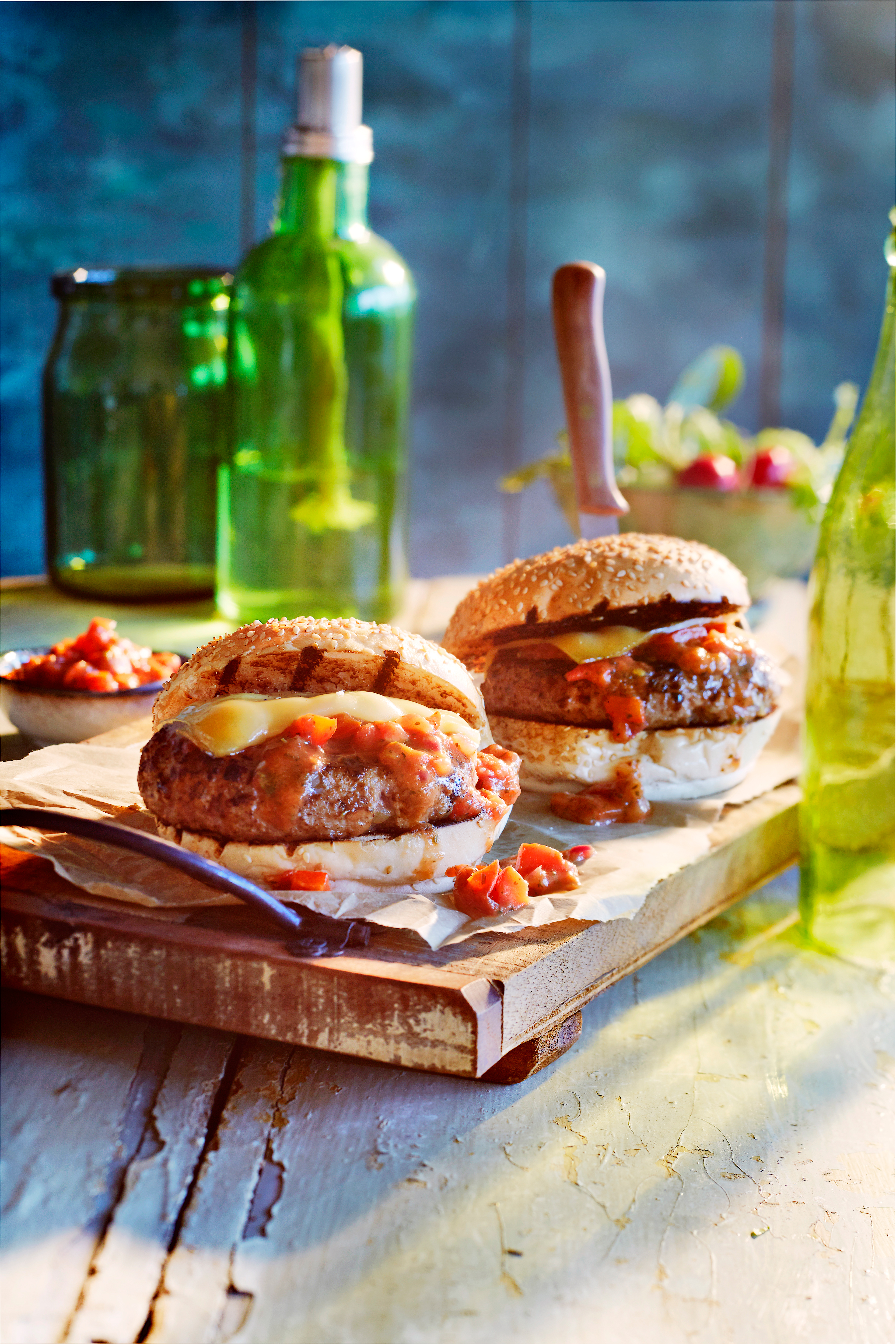 Sloppy Joe-cheeseburger