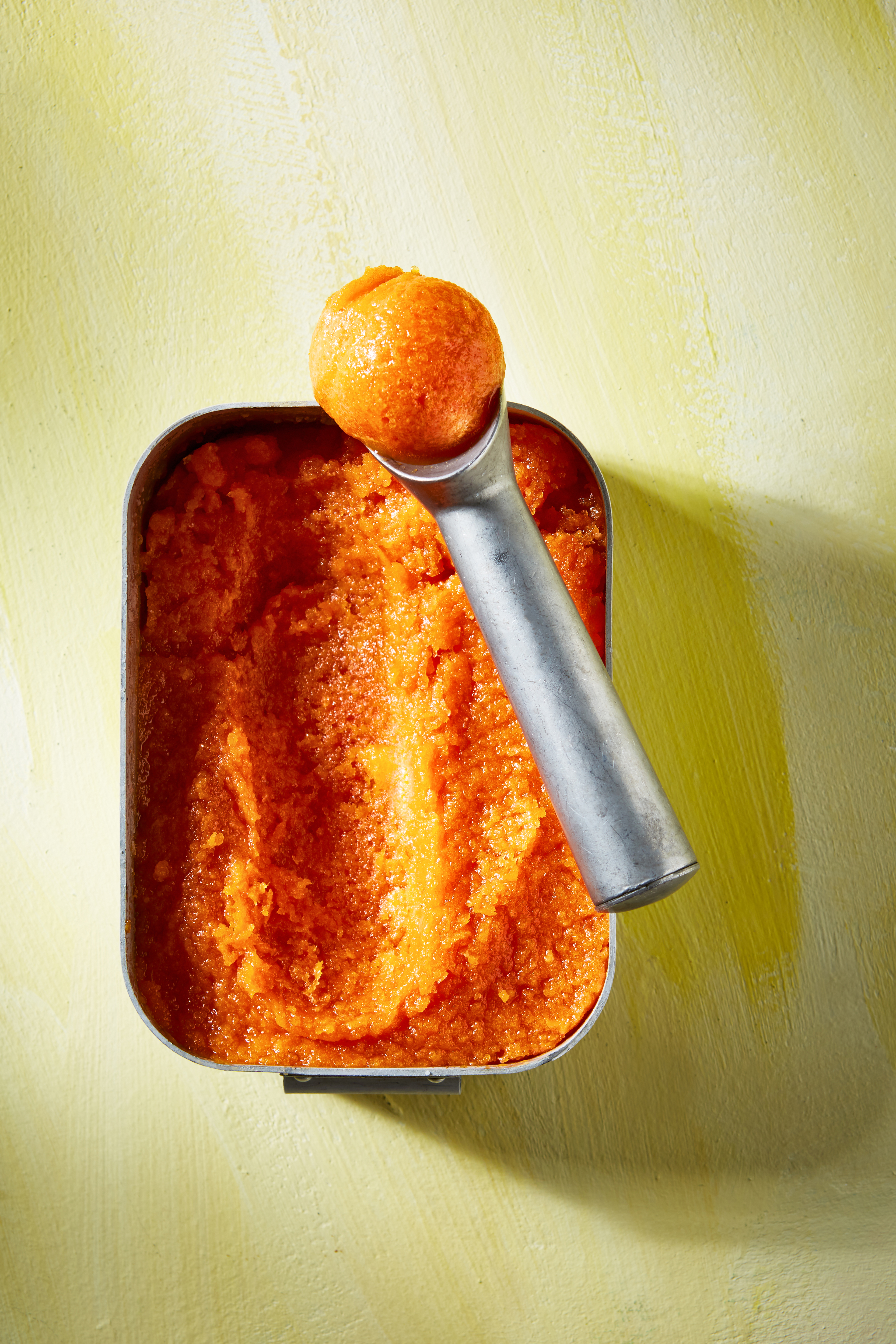 Sinaasappel-wortelsorbet