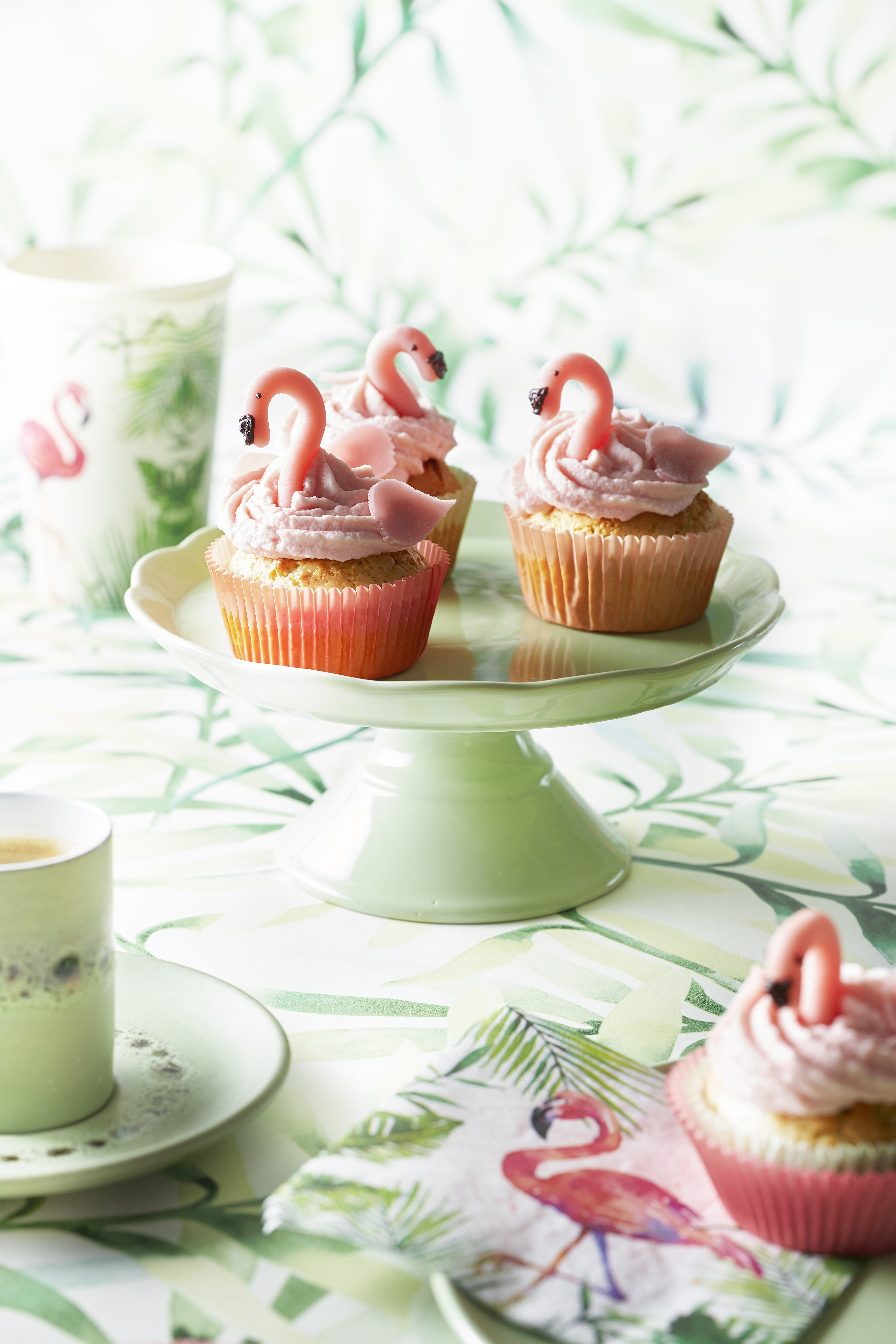 Flamingo-limoenmuffins