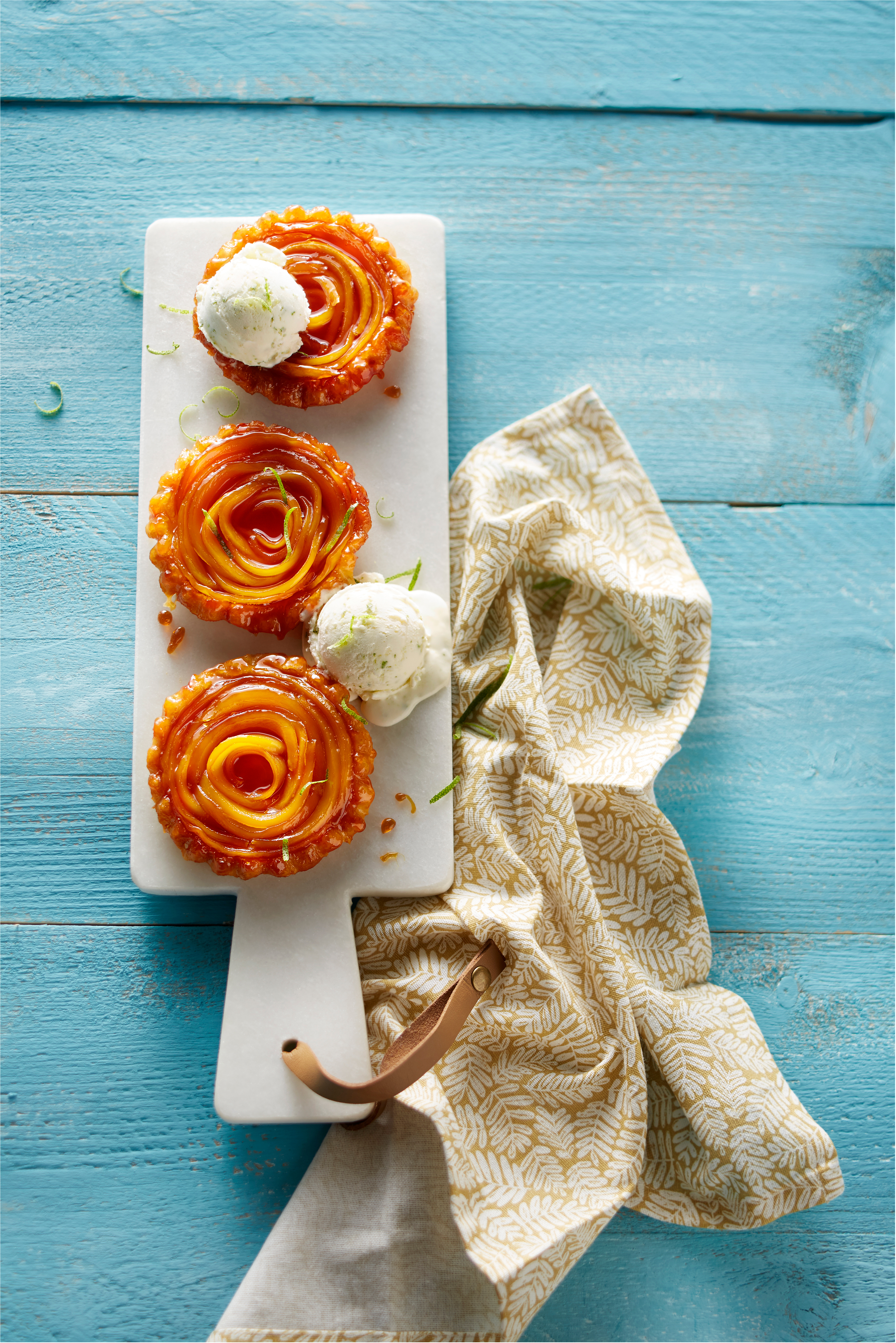 Tarte Tatins met mango