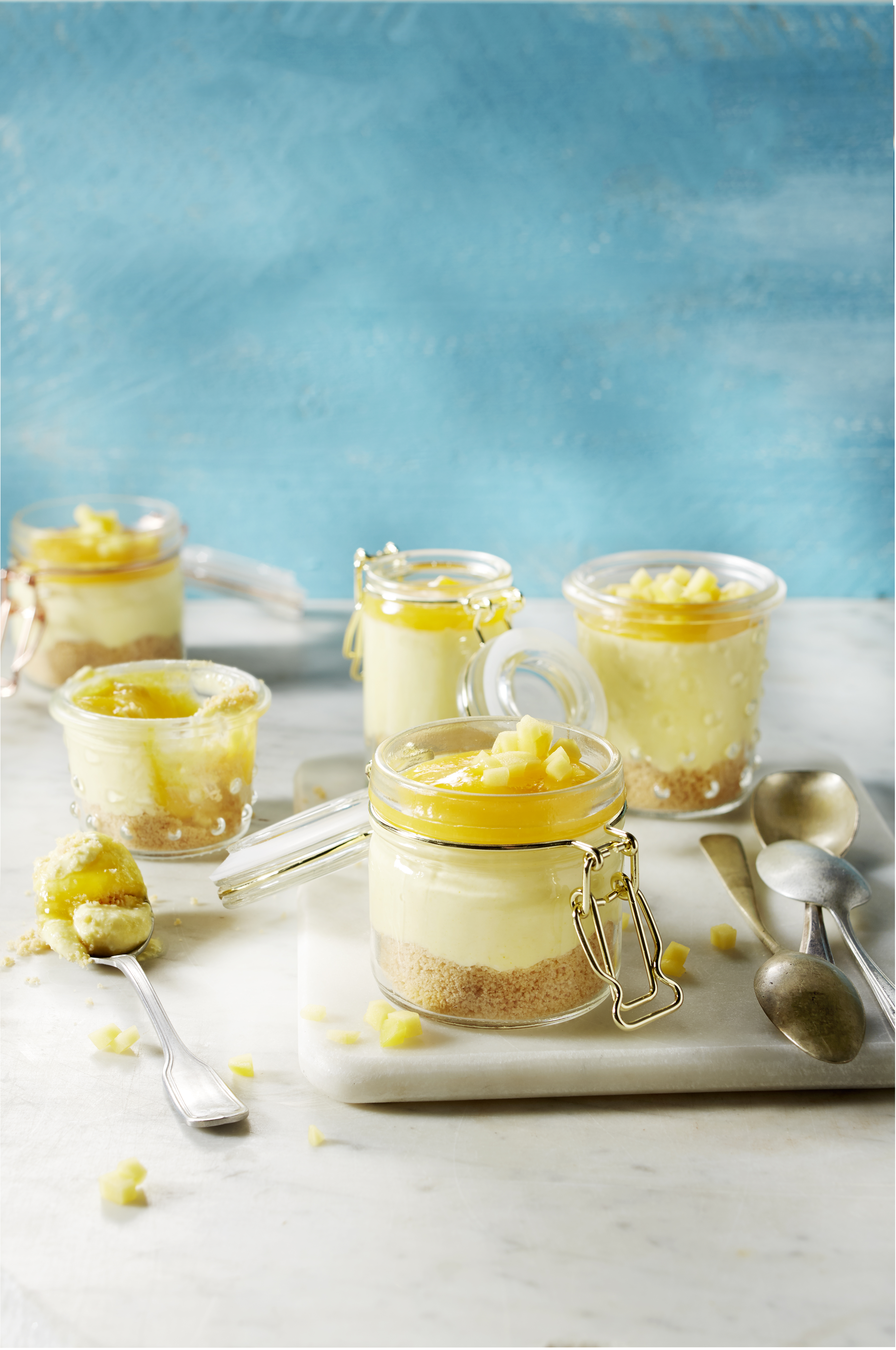 Mango-cheesecake-potjes