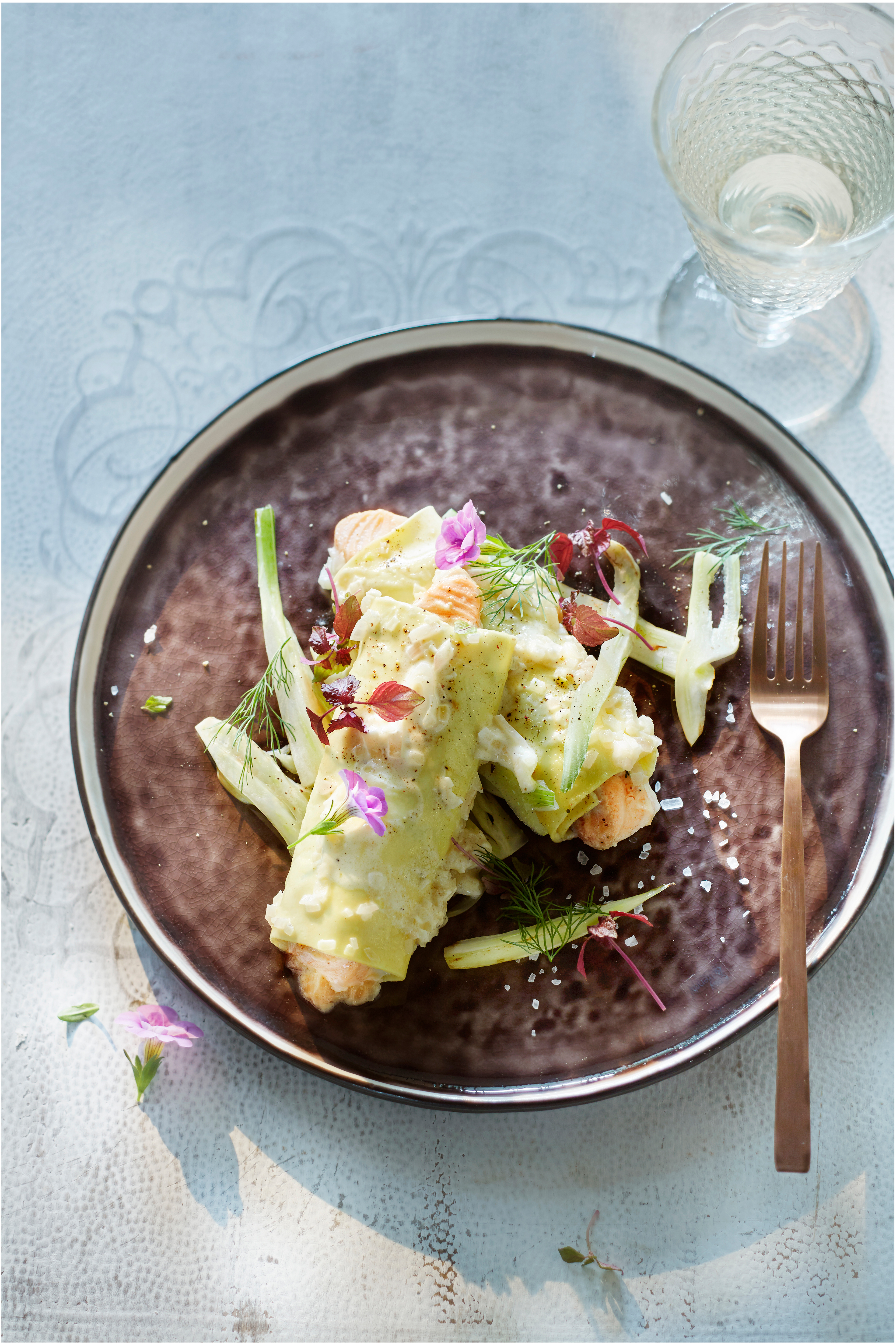 Pastarolletjes met zalm en dille-ricotta