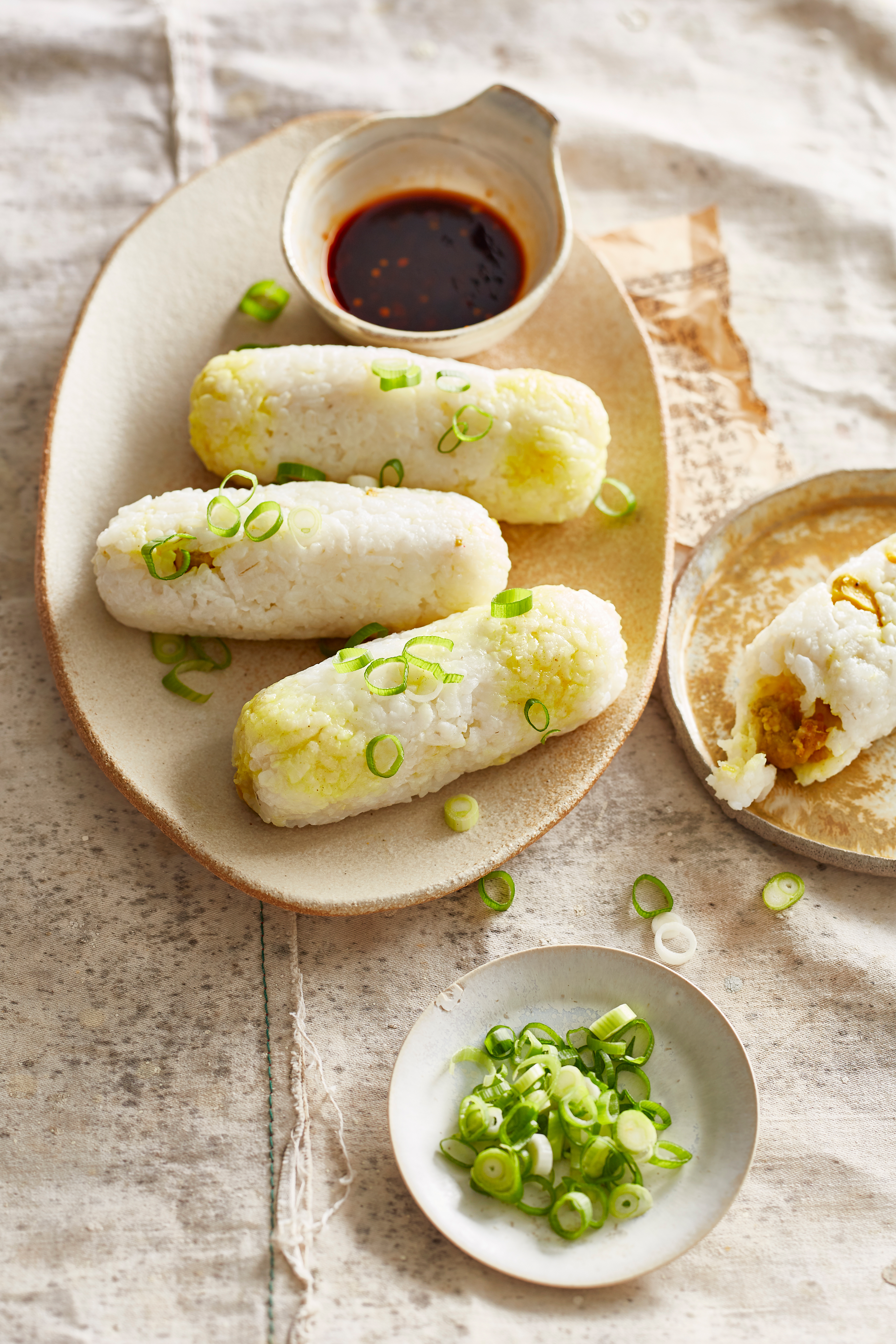 Indonesische lemper met kip