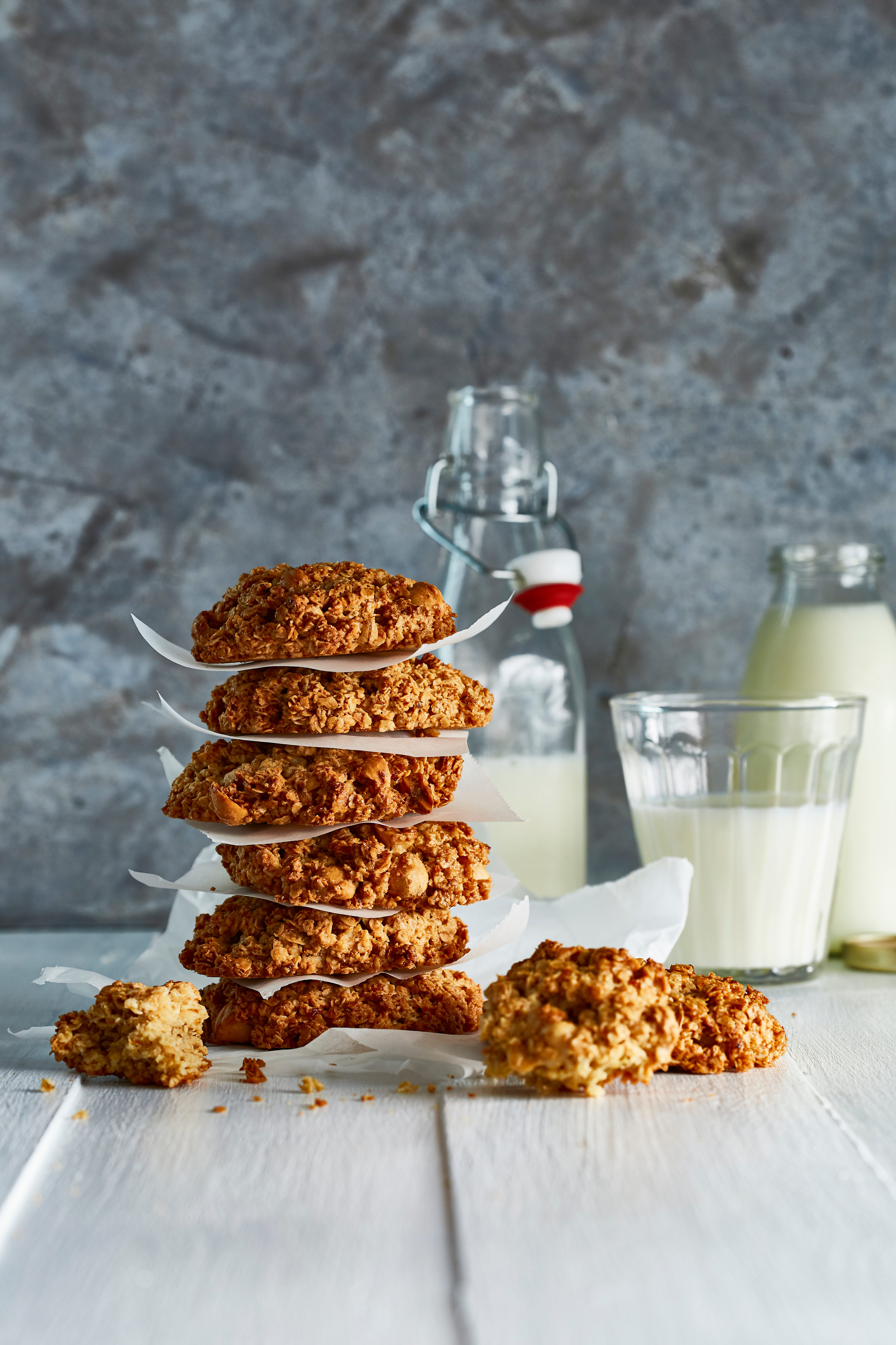Havermoutkoekjes met sinaasappel en hazelnoot