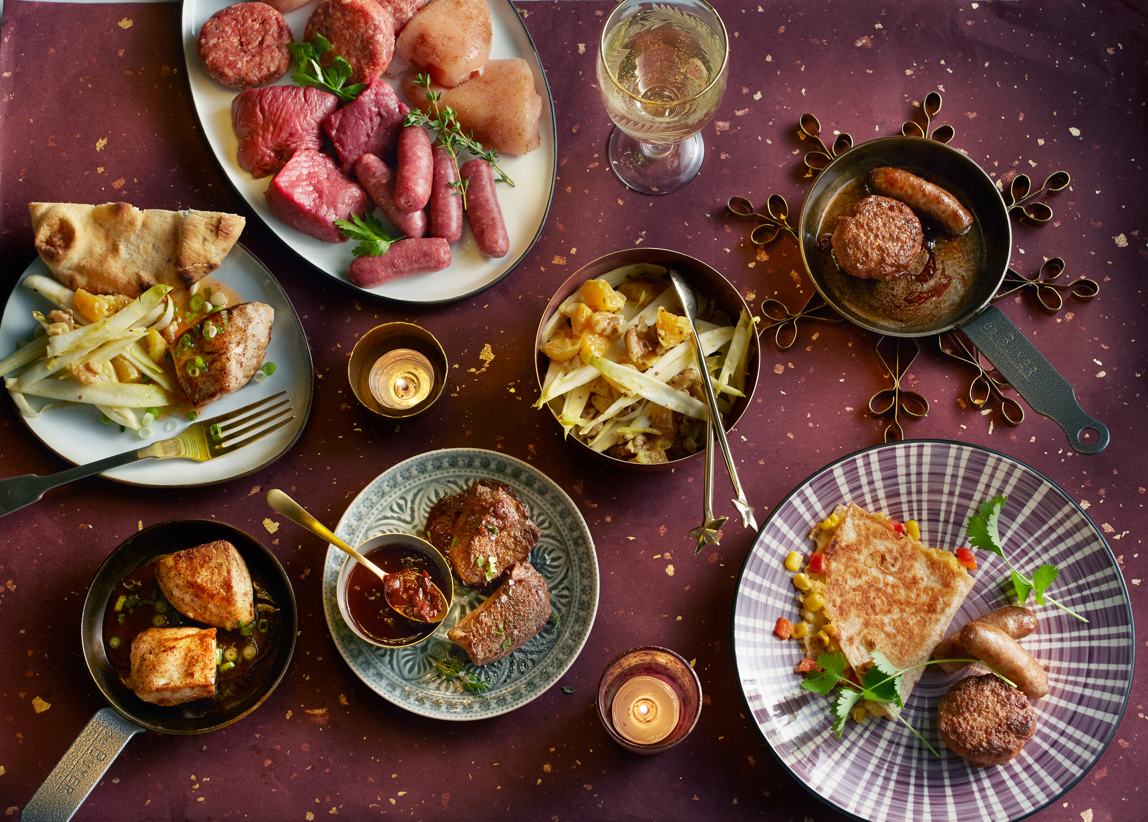 Biefstuk met rodewijn-chocoladesaus