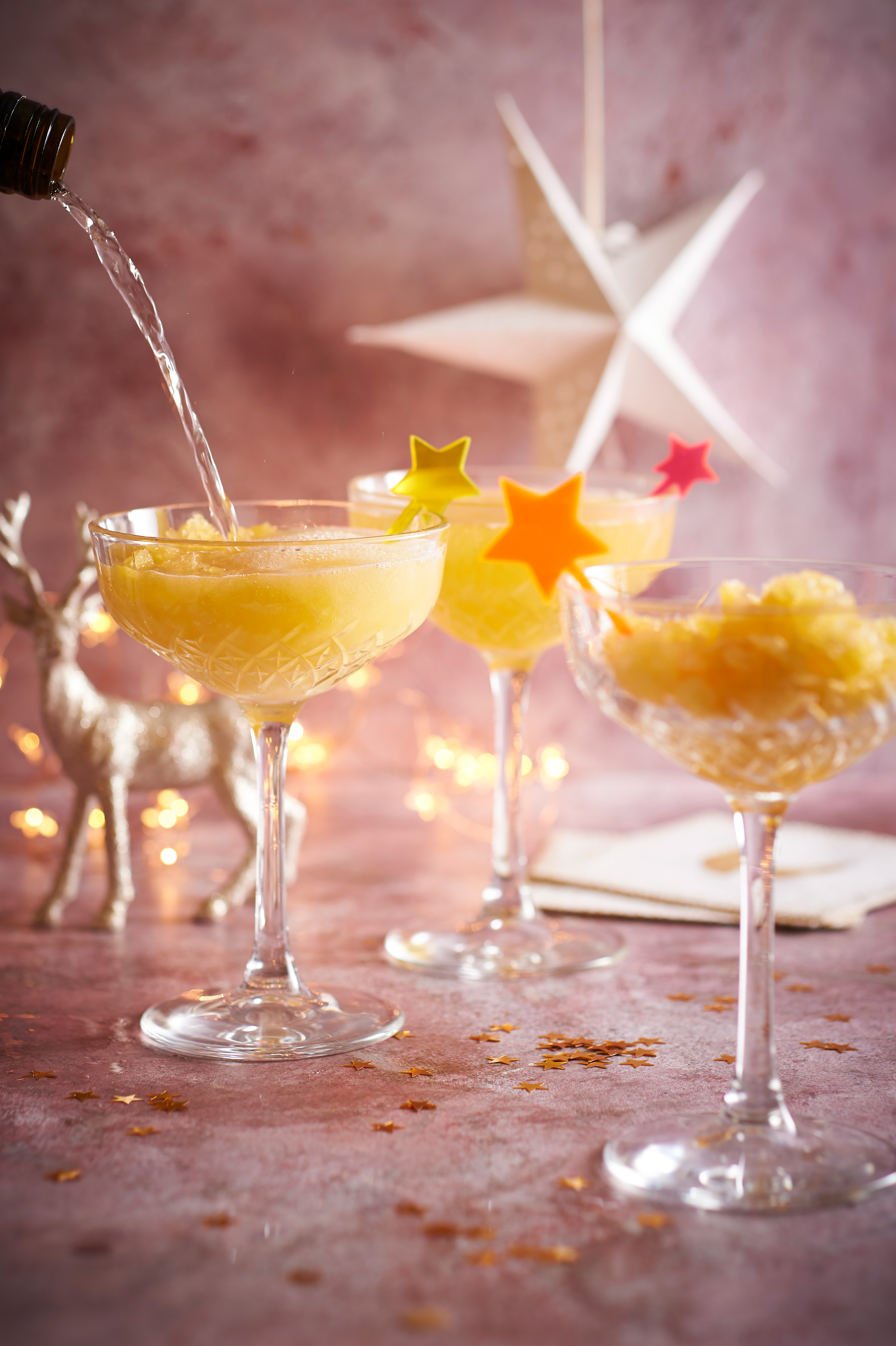 Mandarijngranita met prosecco