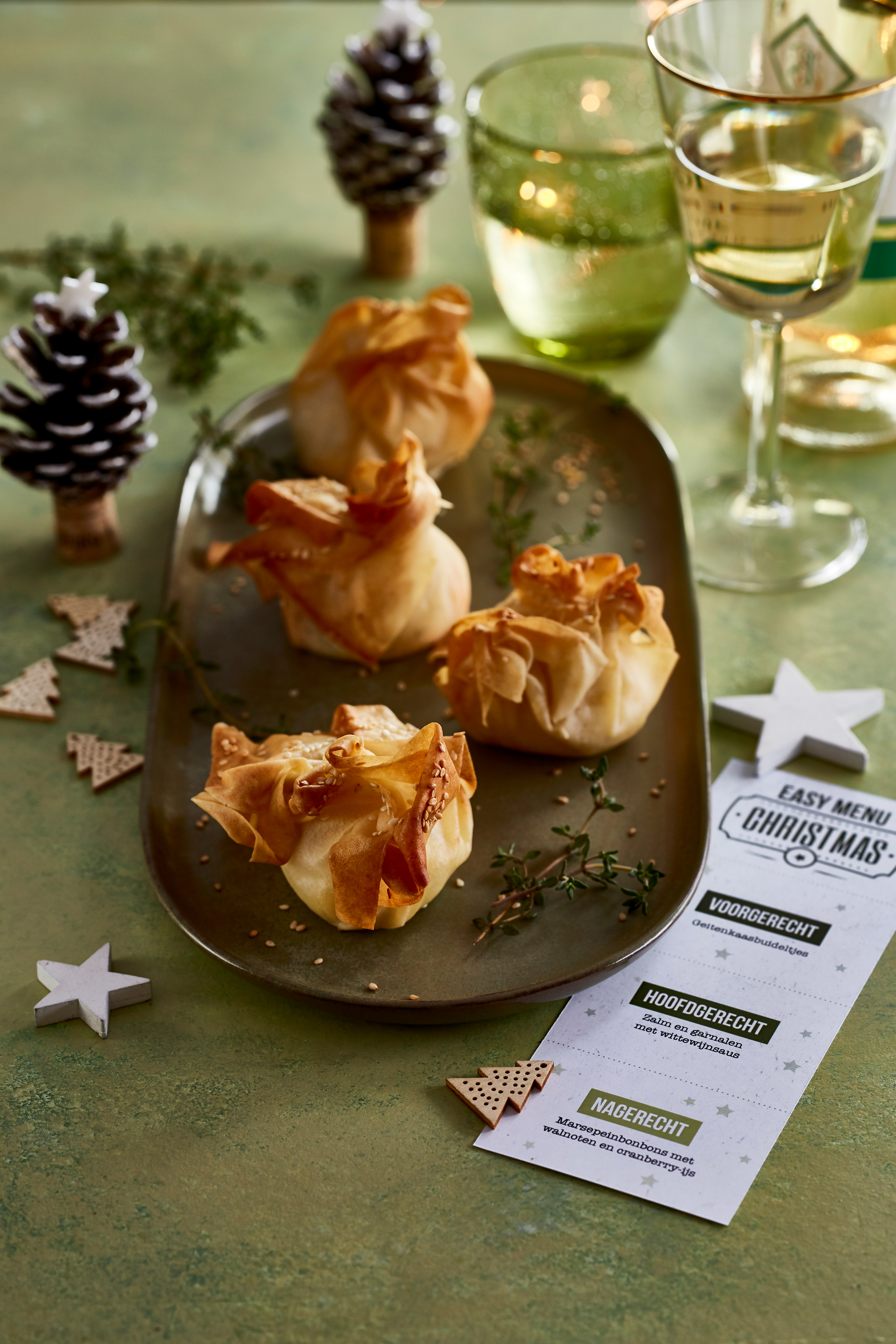 Geitenkaasbuideltjes