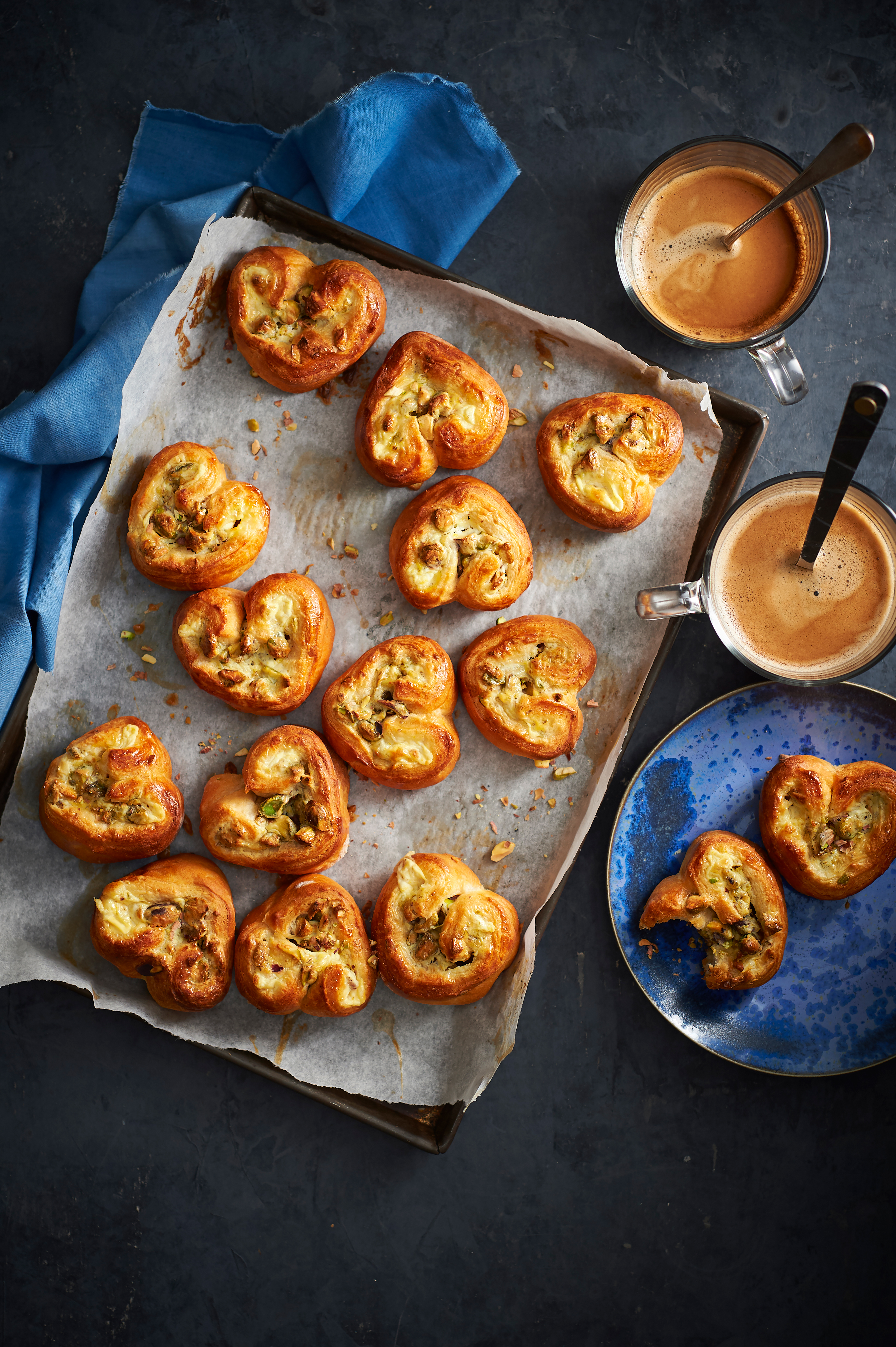 Sinaasappelharten met pistache