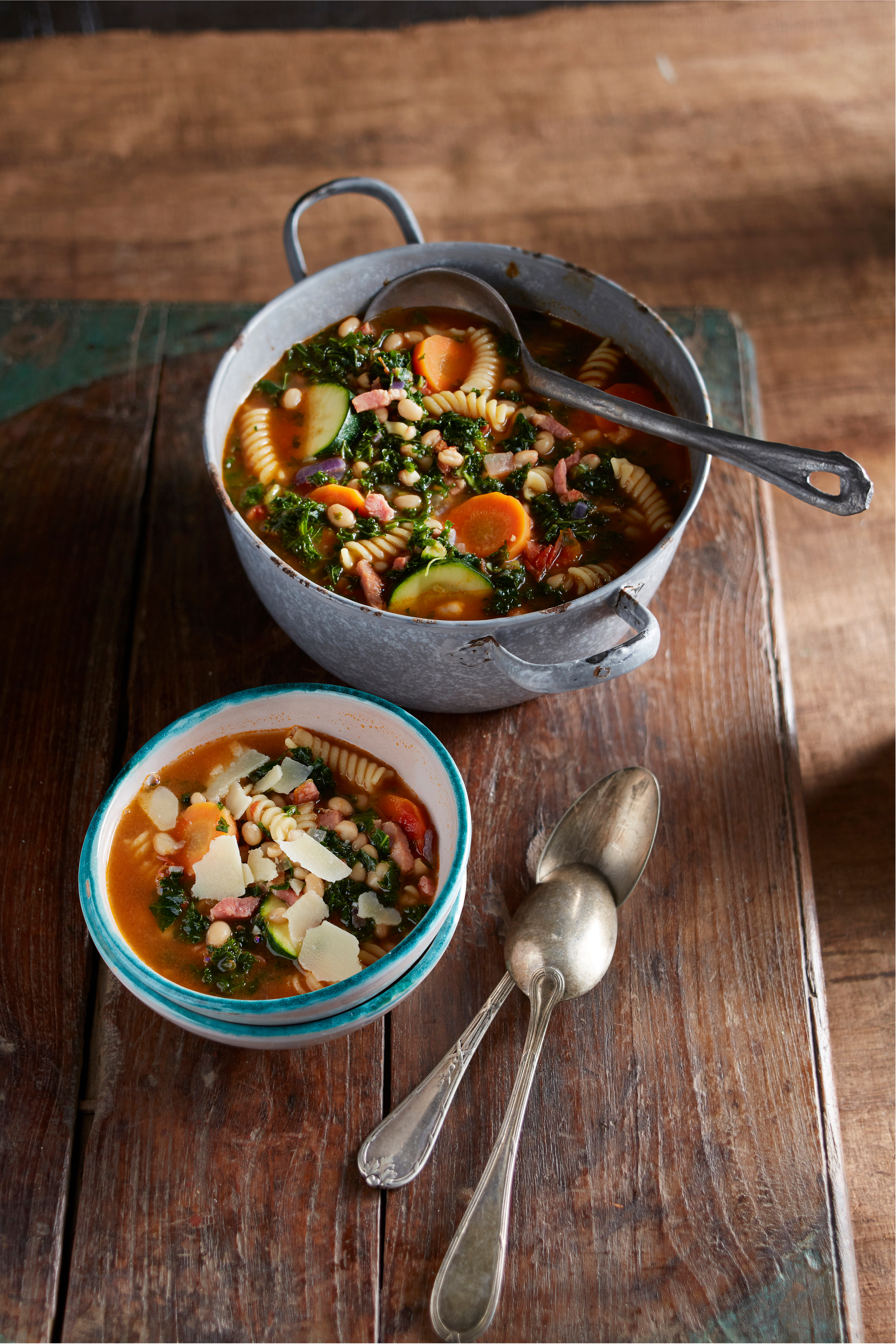 Winterminestrone met boerenkool