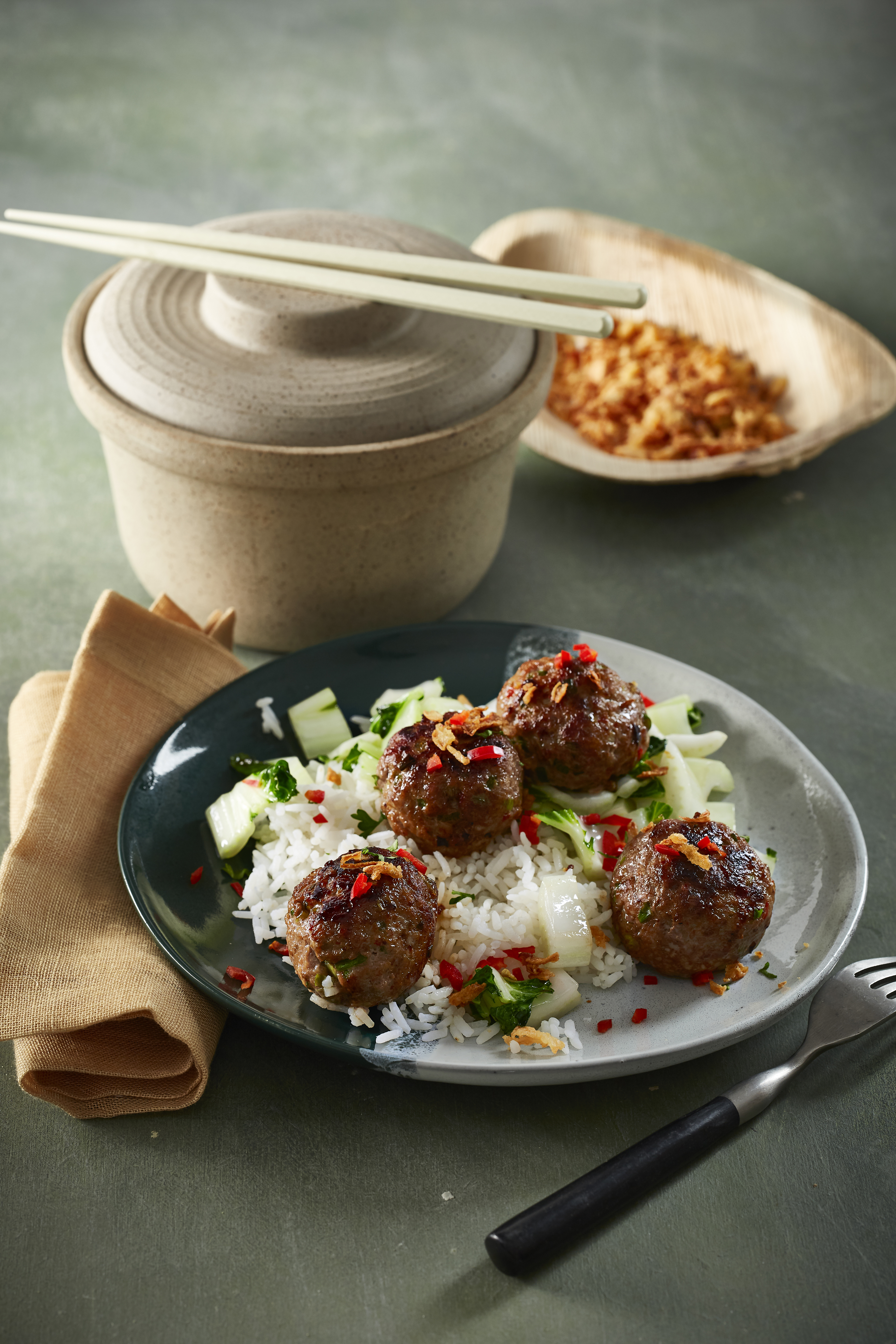 Pittige oosterse gehaktballetjes