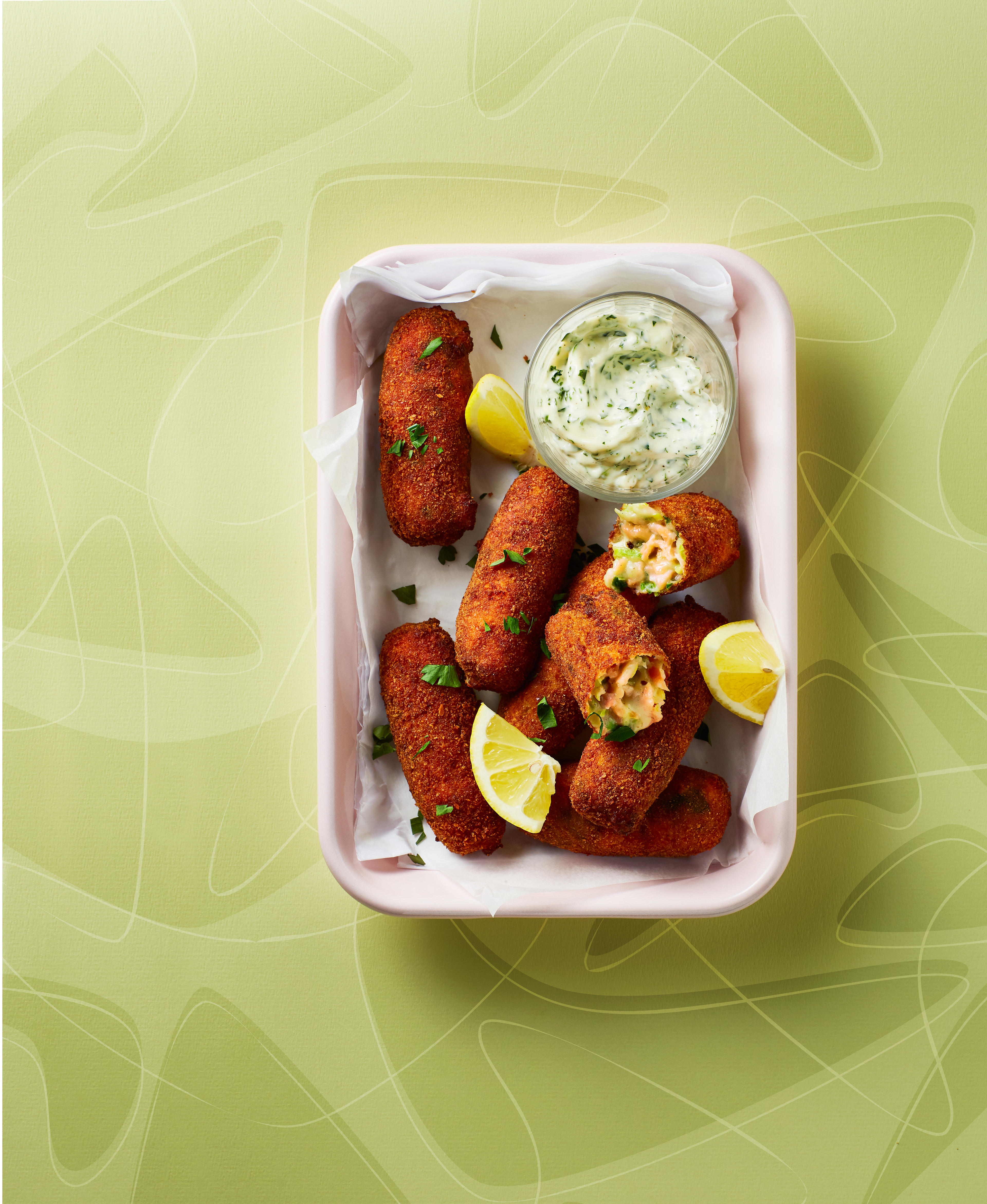 Gerookte-zalmkroketjes