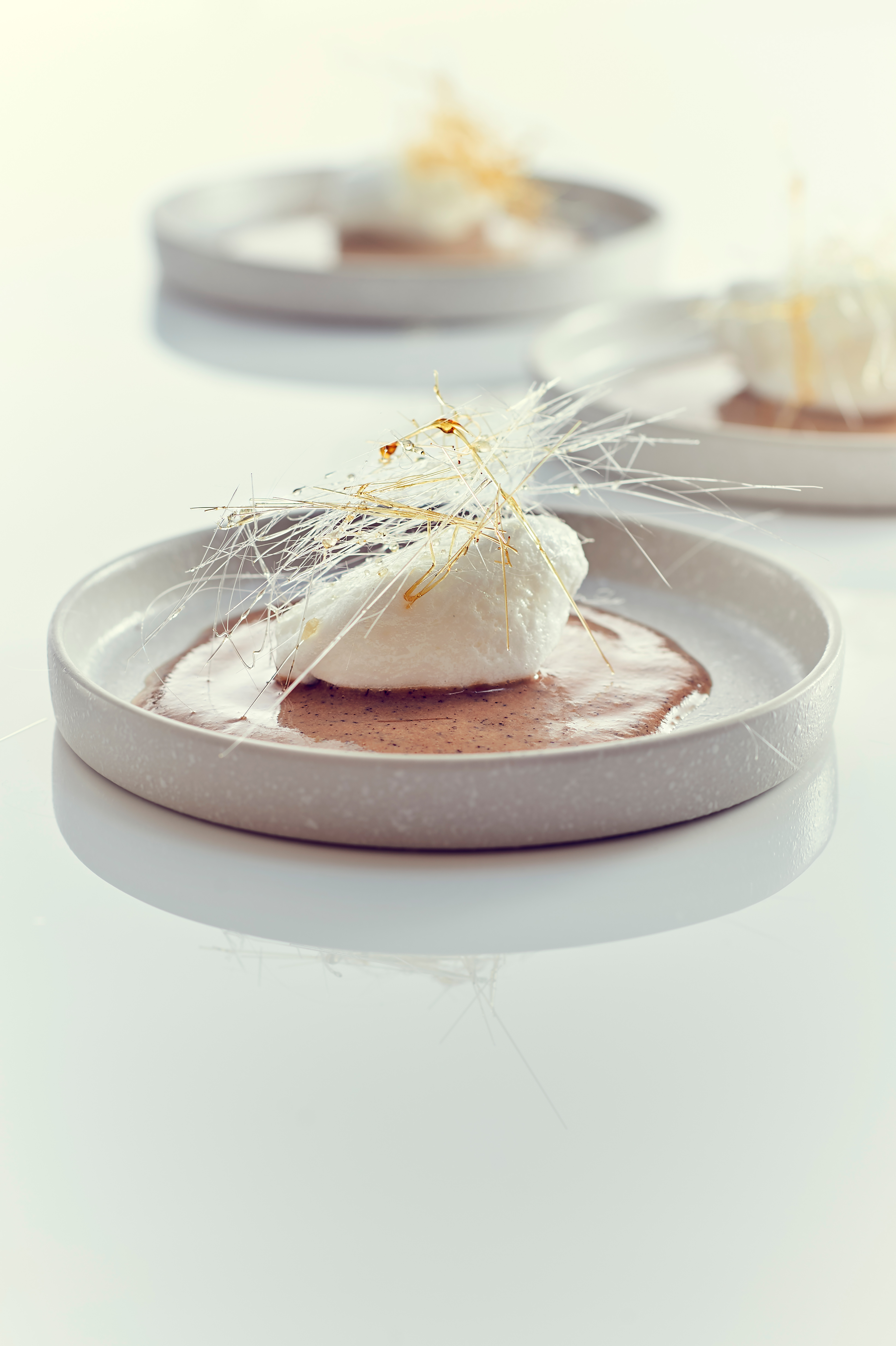 Iles flottantes met crème anglaise van thee