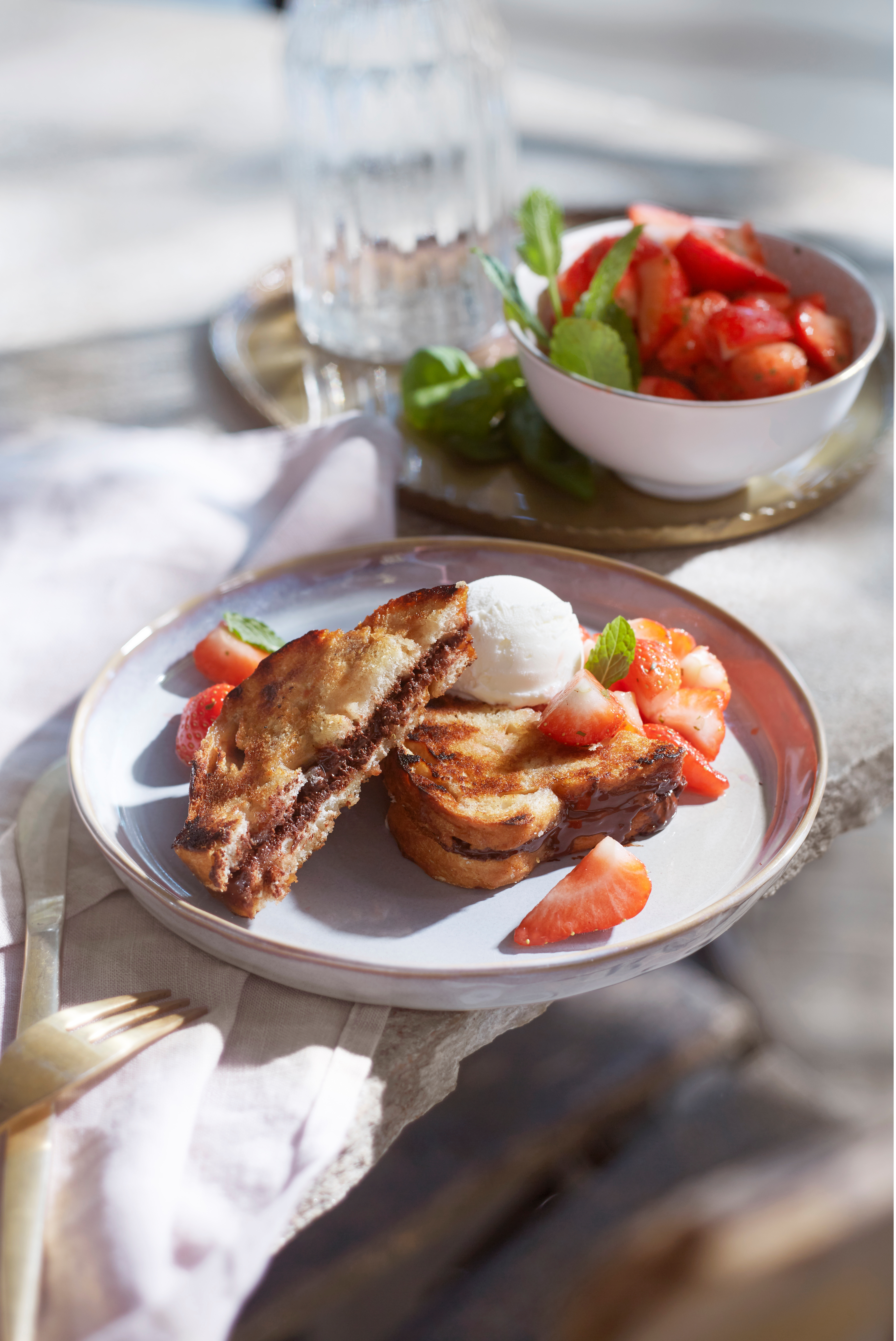 Gegrilde chocoladesandwich