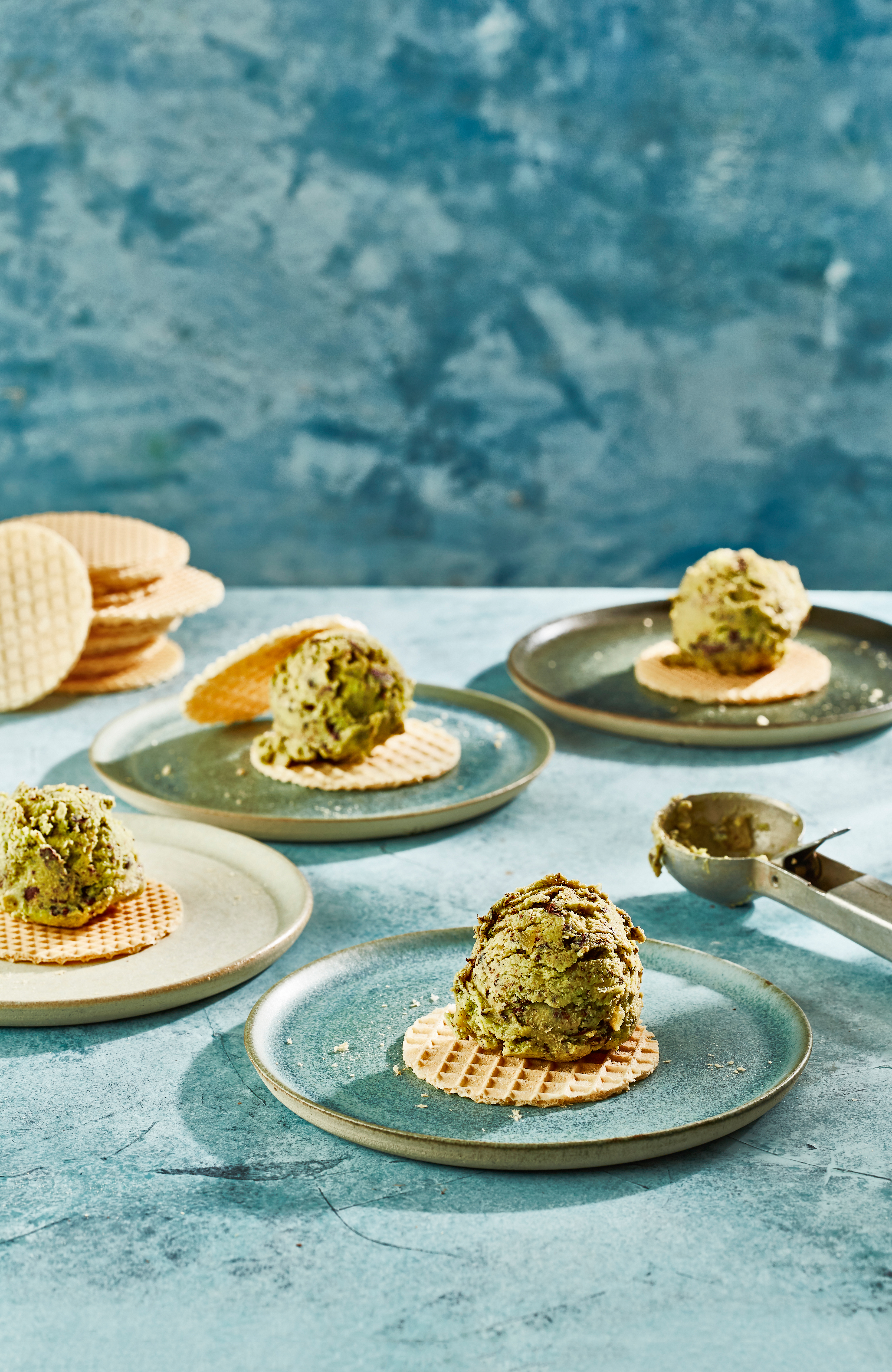 Avocado-ijs met gember en chocolade