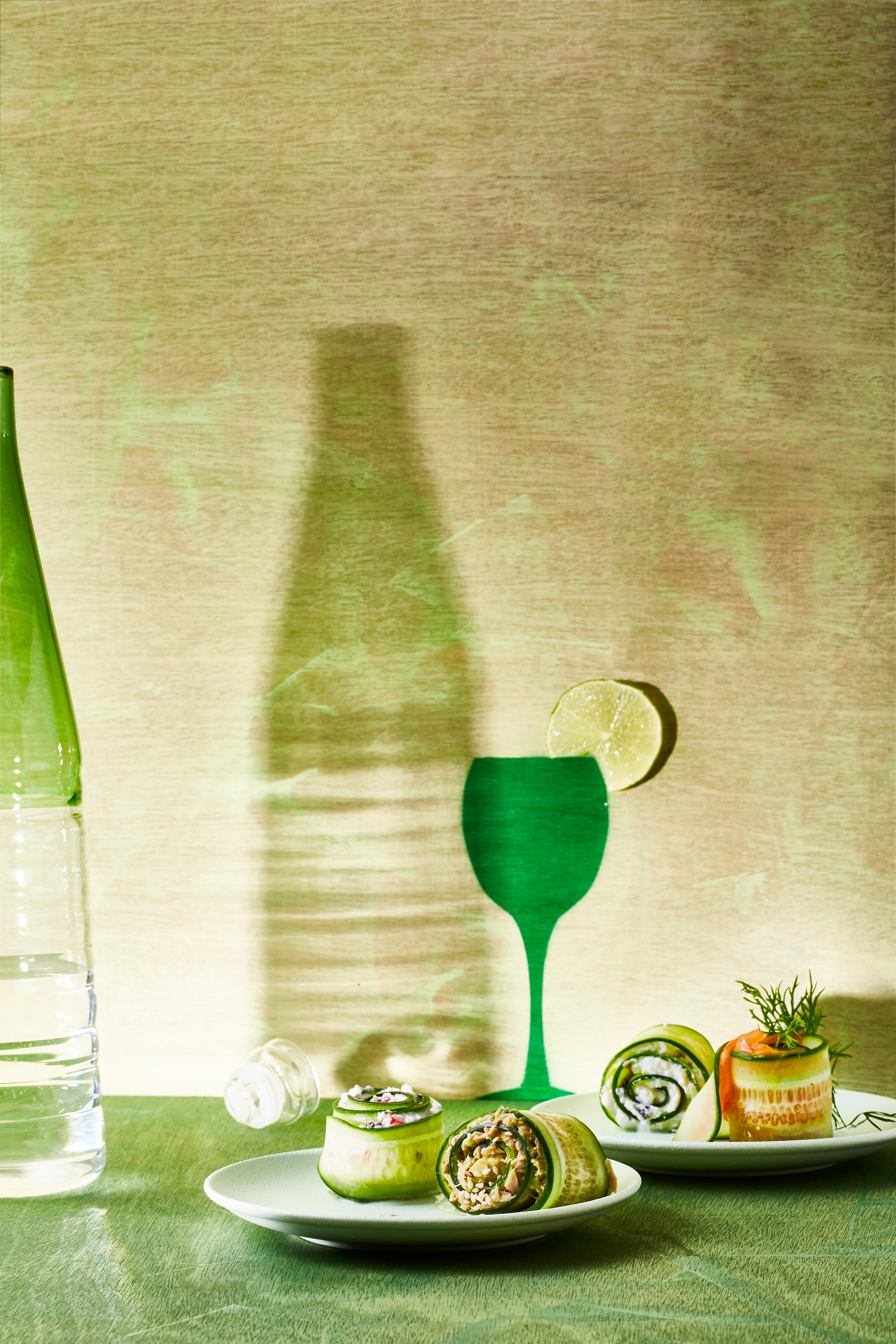 Komkommerrolletjes-trio