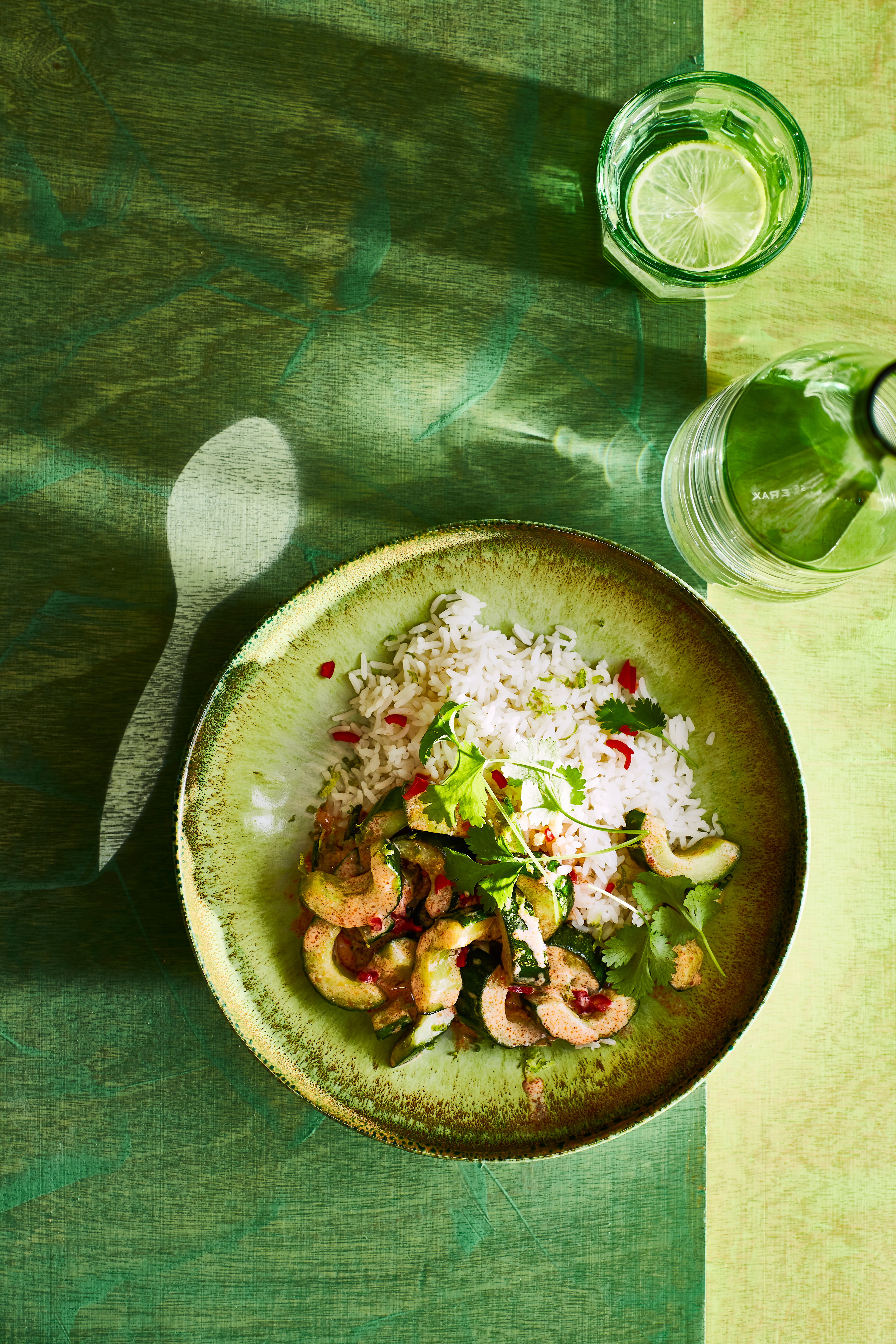 Komkommer-kokoscurry