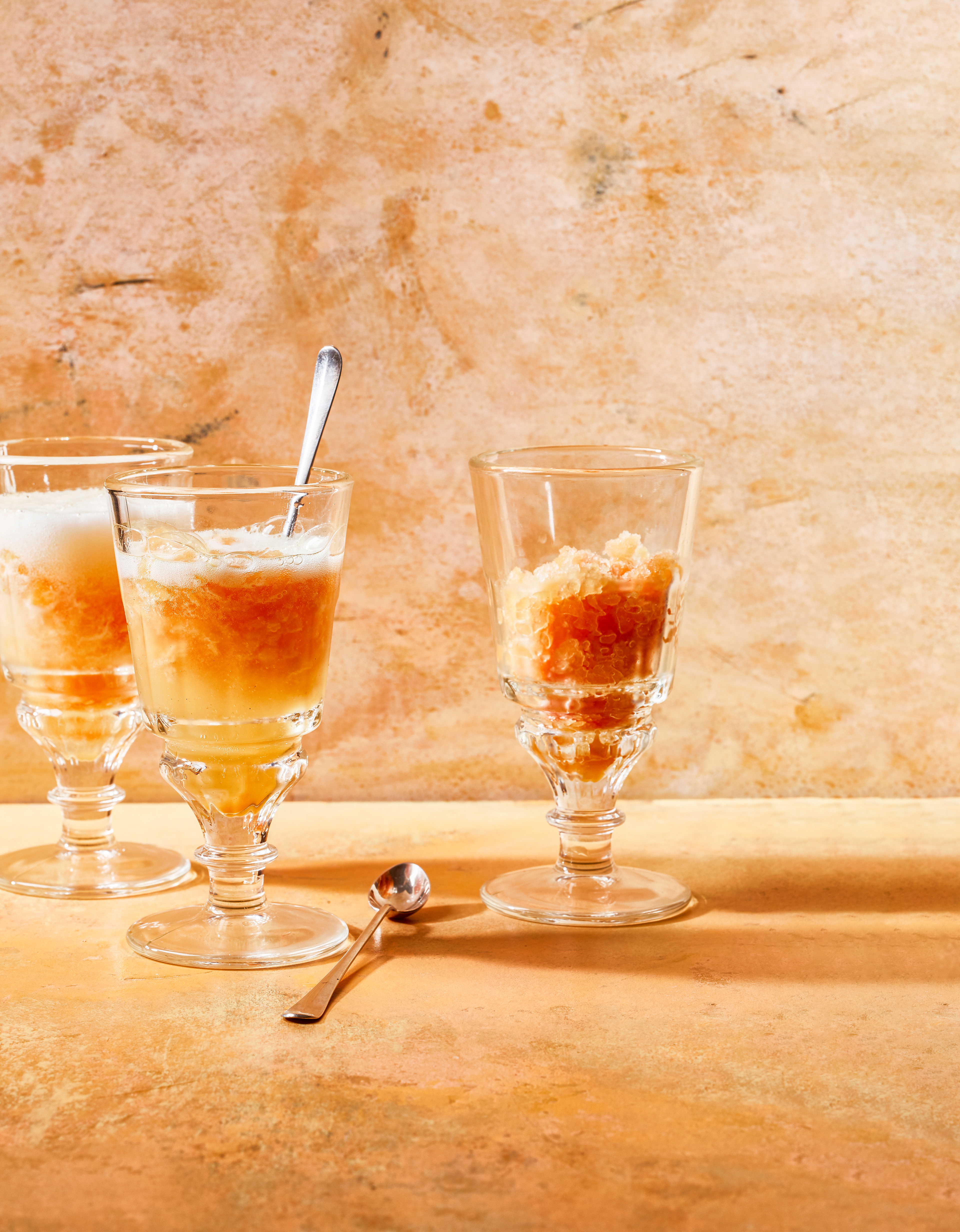 Sinaasappelgranita met prosecco