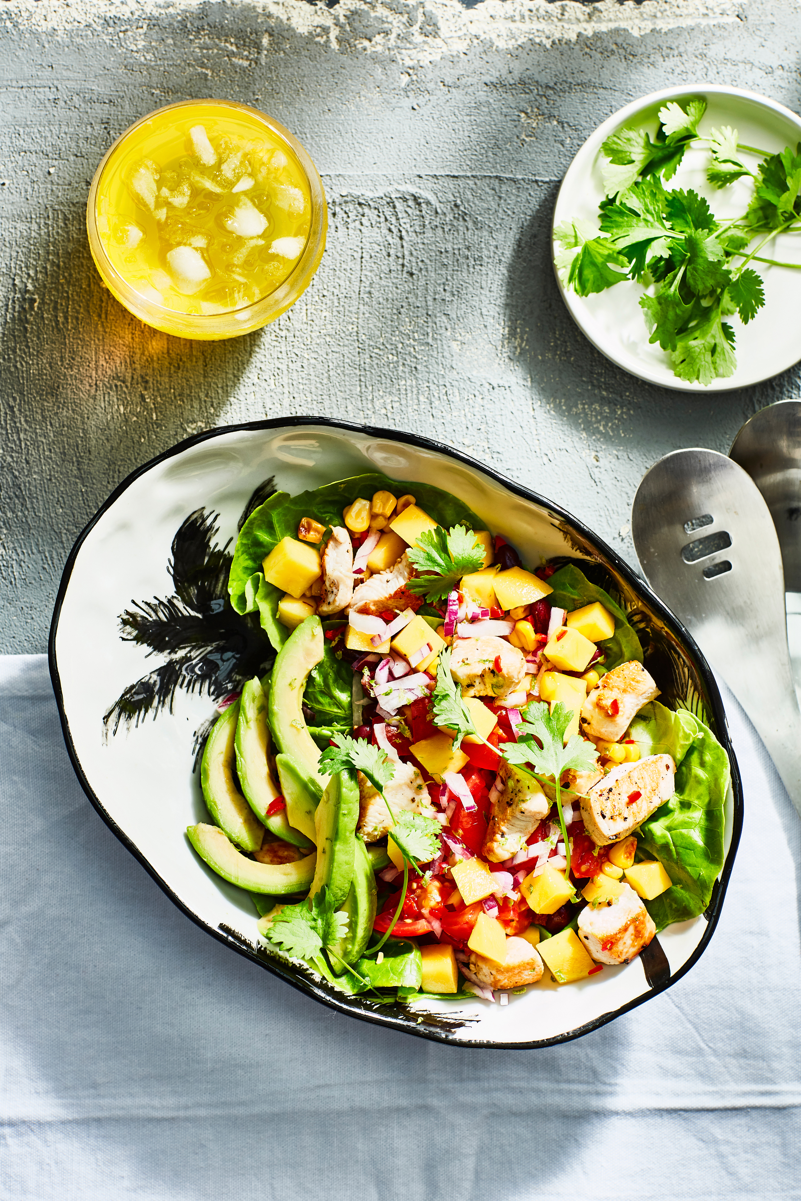 Caribische kipsalade met mango