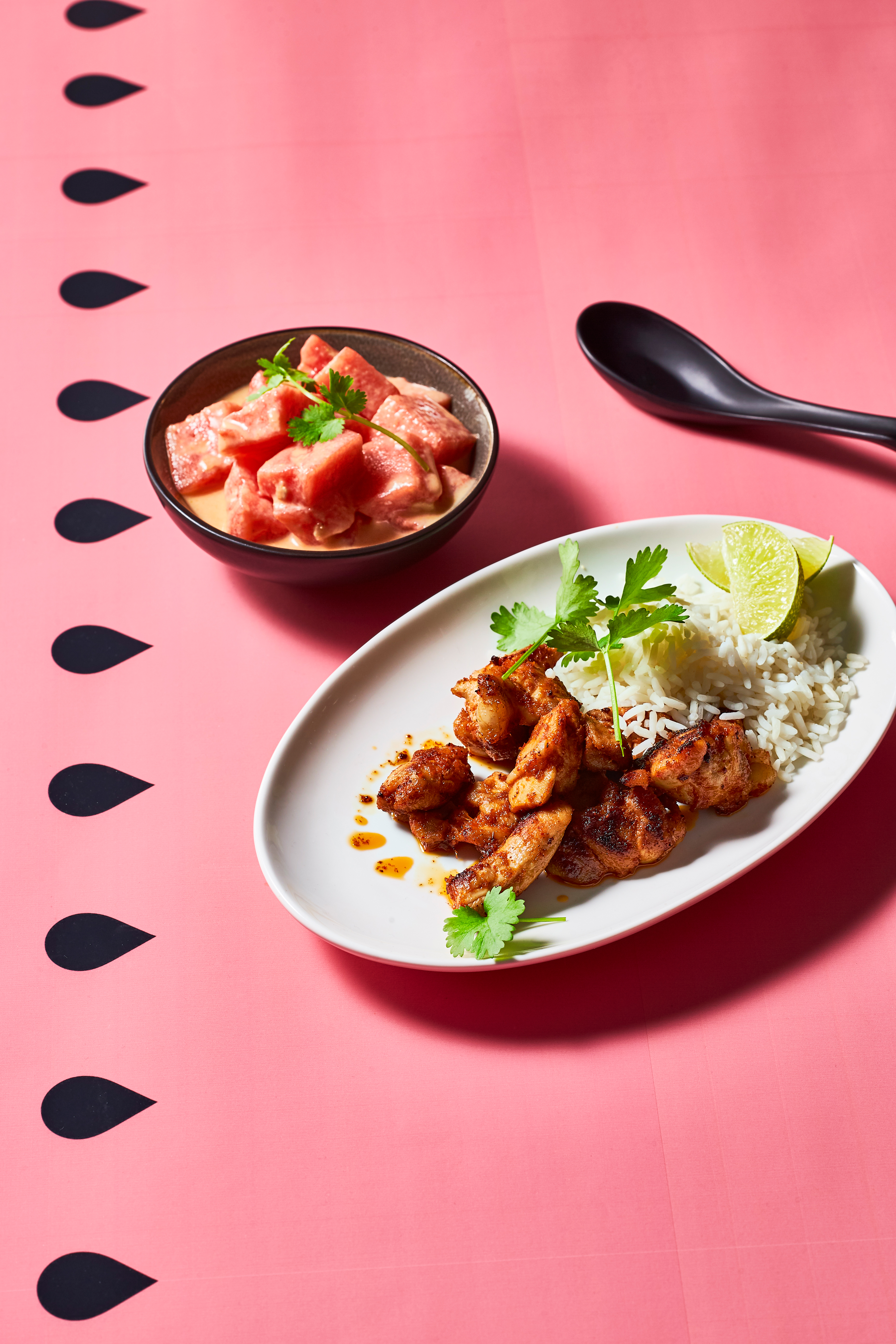 Watermeloen-chili met kokos