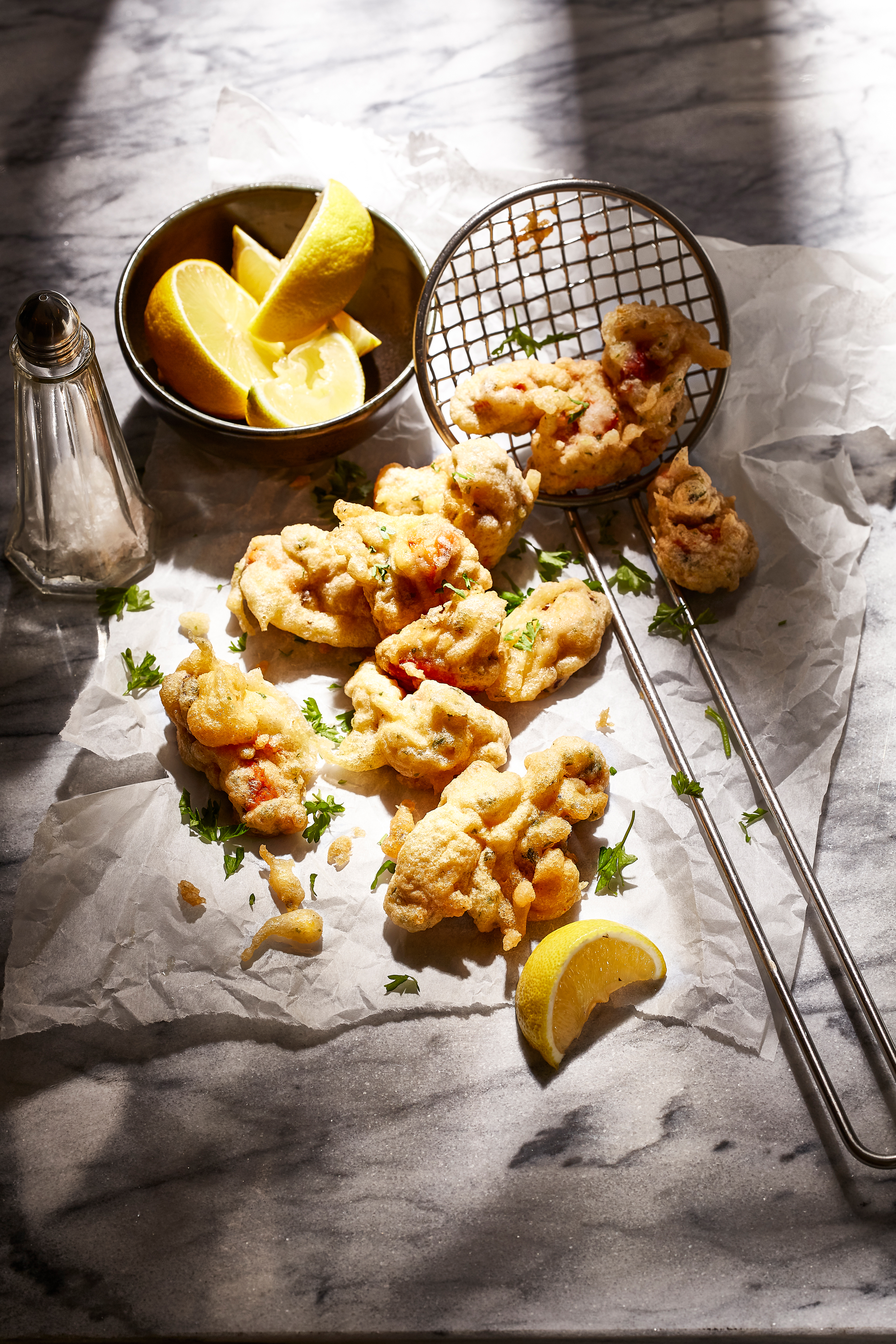 Gefrituurde mosselbeignets