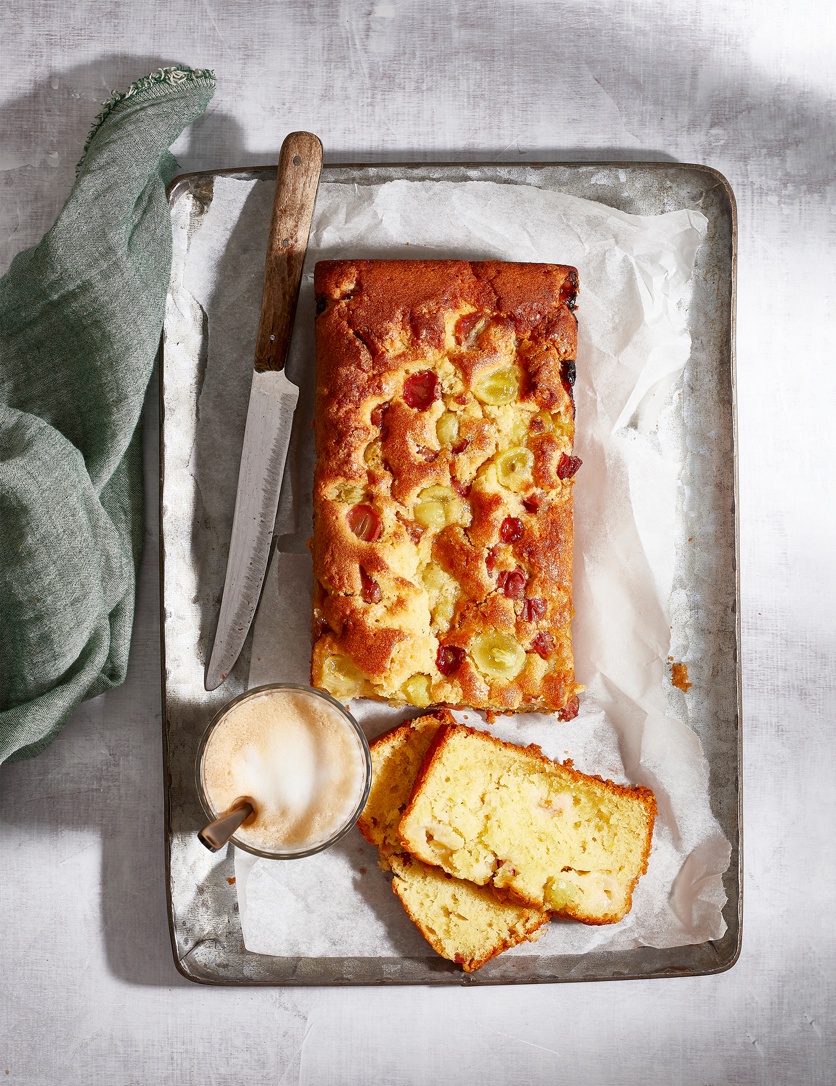 Druiven-citroencake met olijfolie