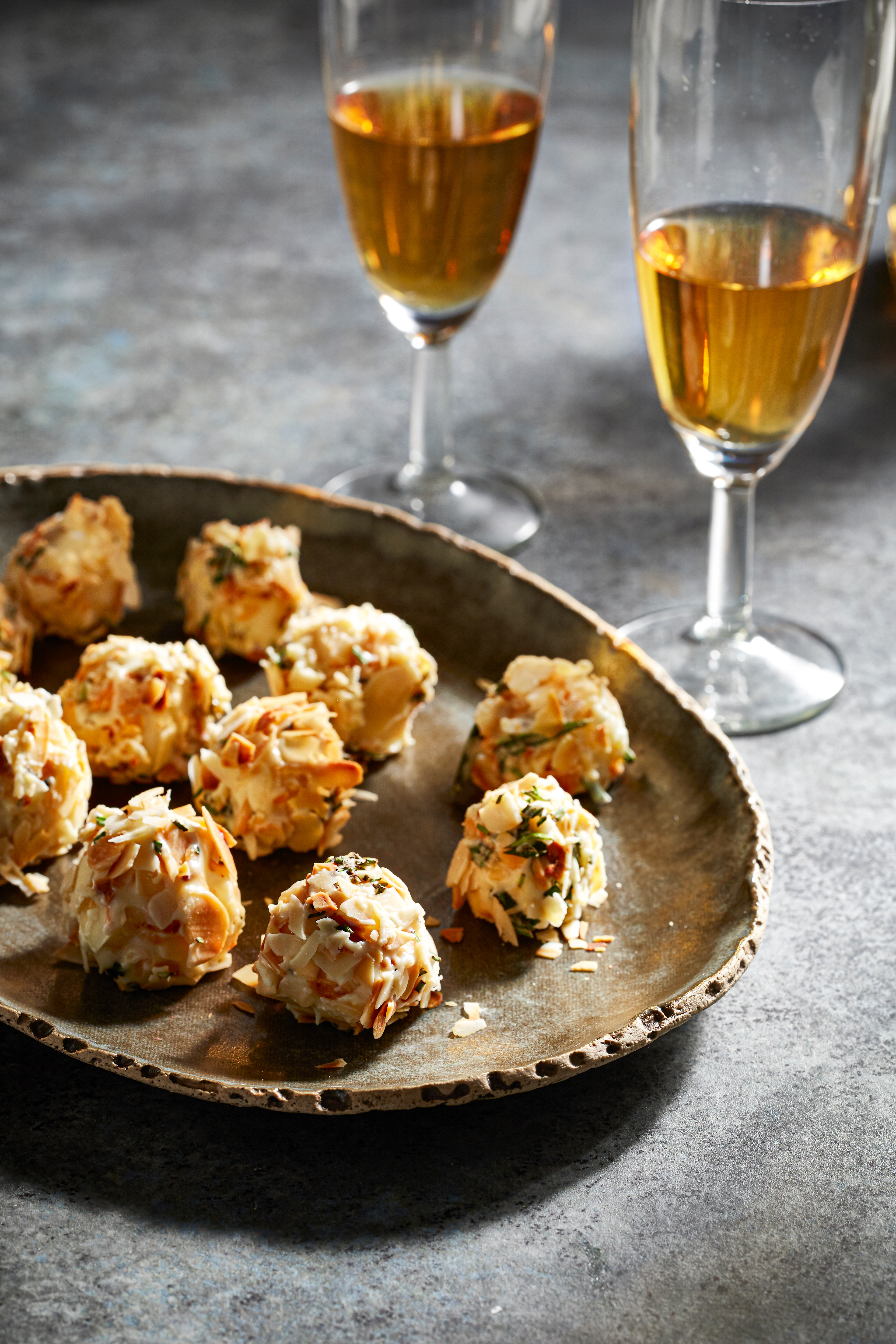 Gorgonzola-bonbons met witte chocolade