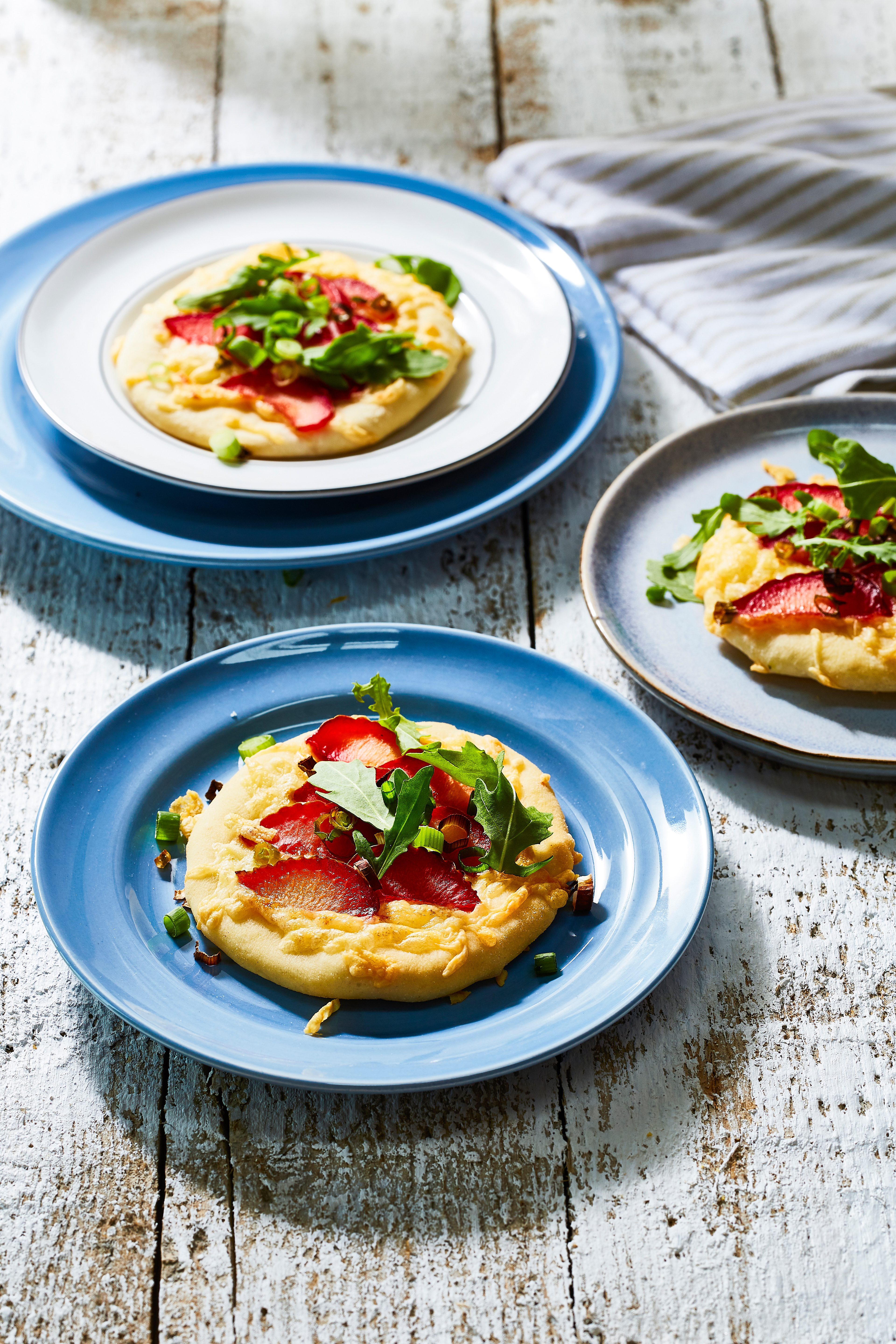 Pruimen-kaas-pizzettes