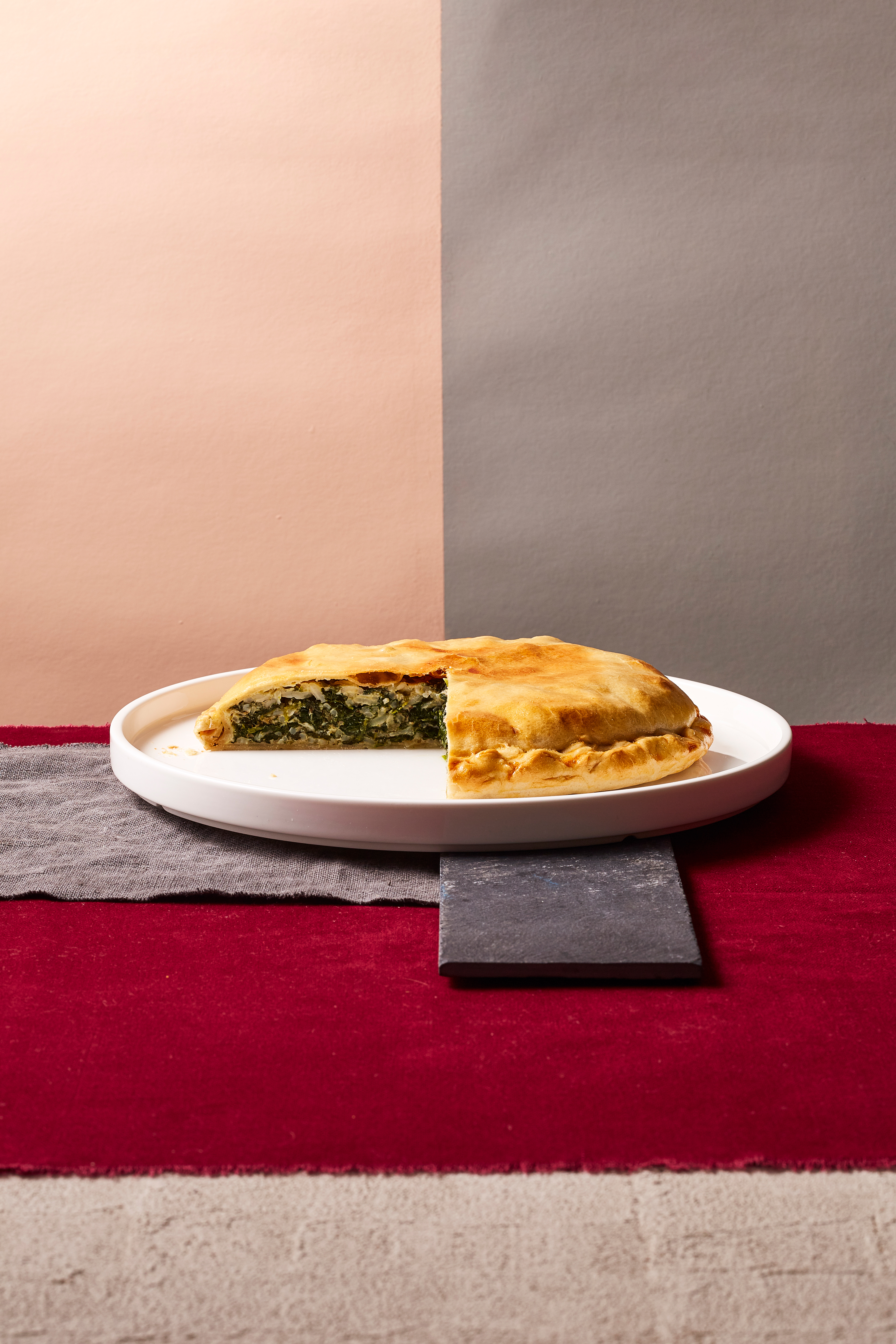 Torta verde met spinazie