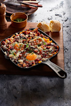 Shakshuka uit de oven met chorizo