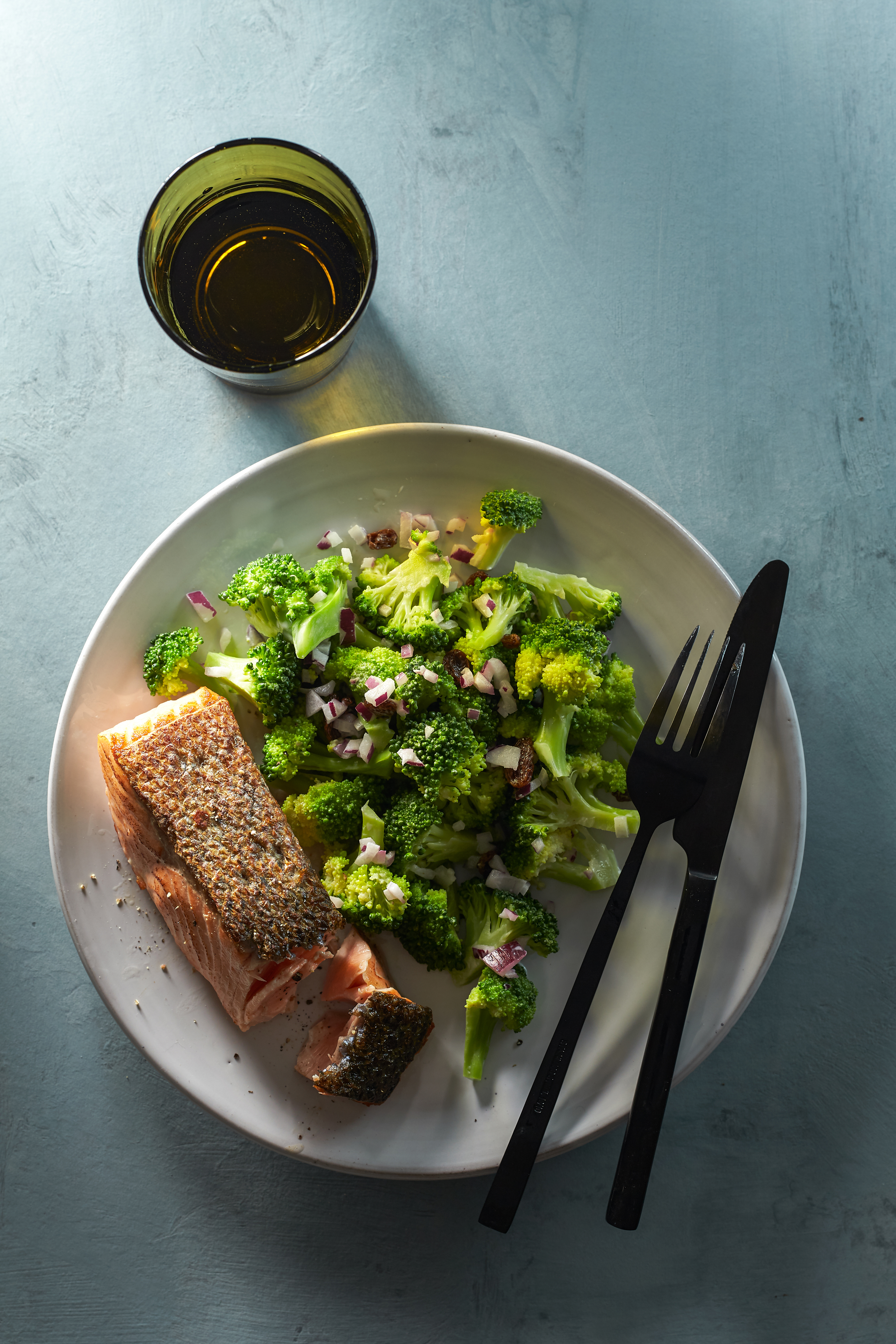 Broccolisalade met zalm