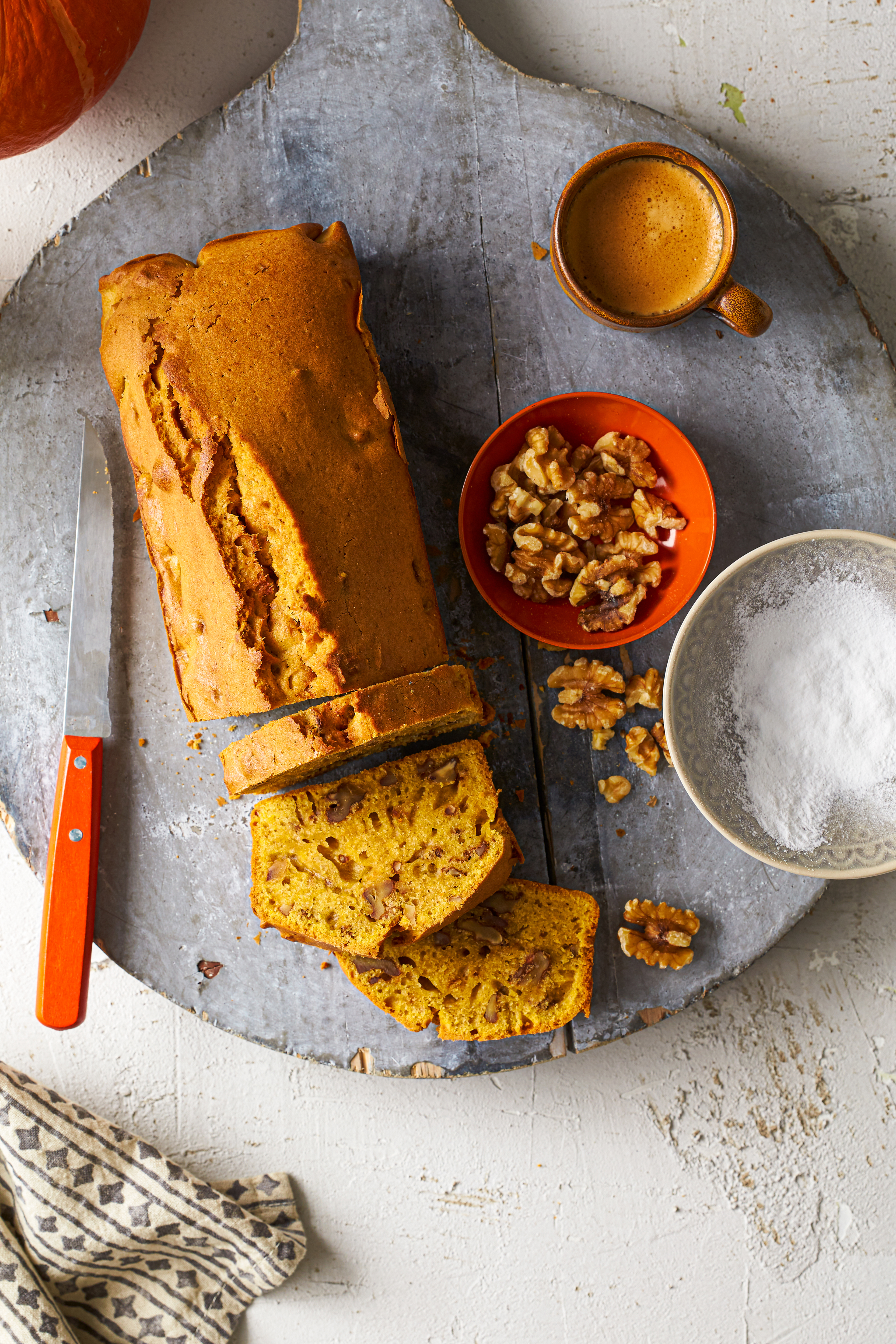 Pan de calabaza (pompoencake)