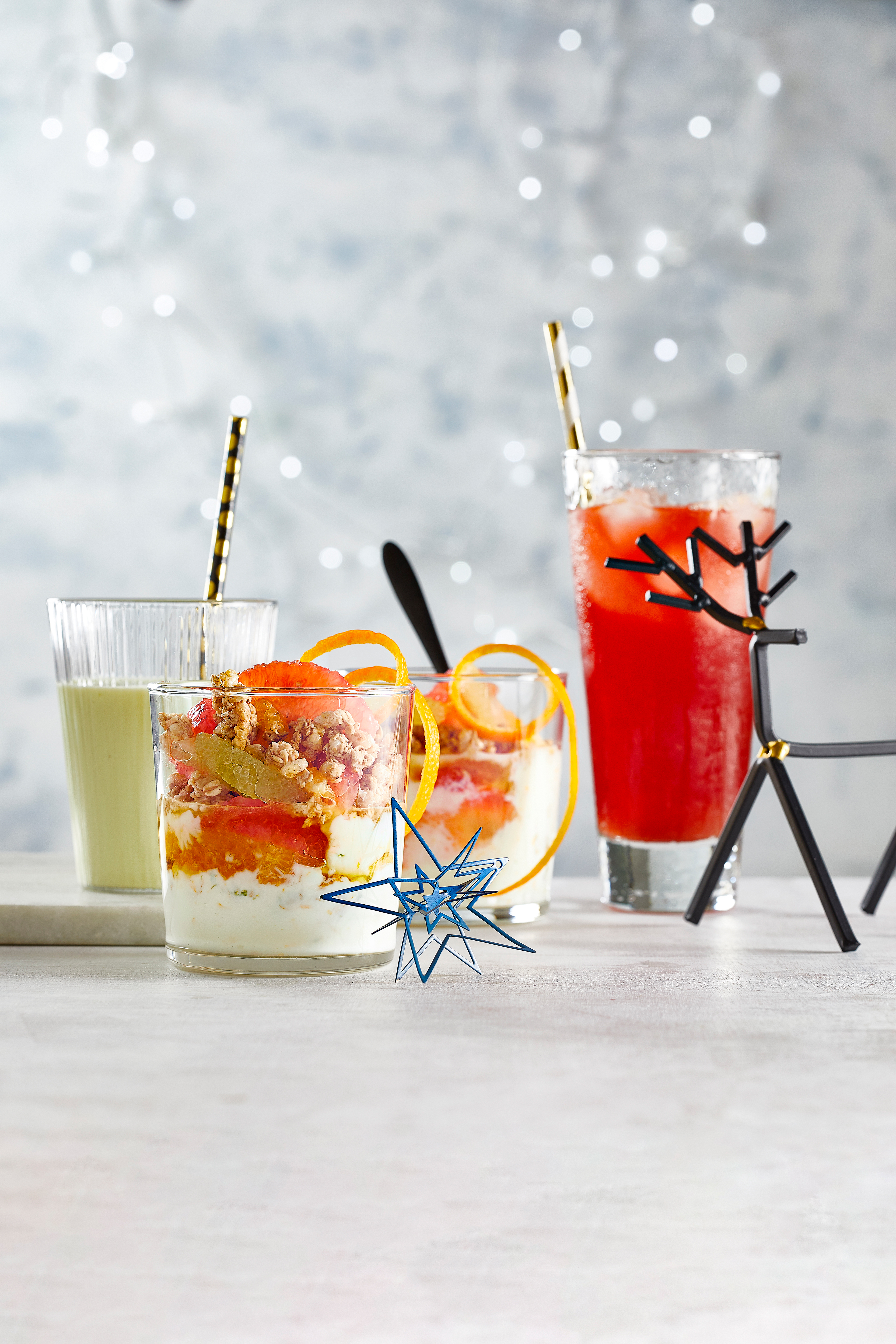 Citrusyoghurt-parfait met granola