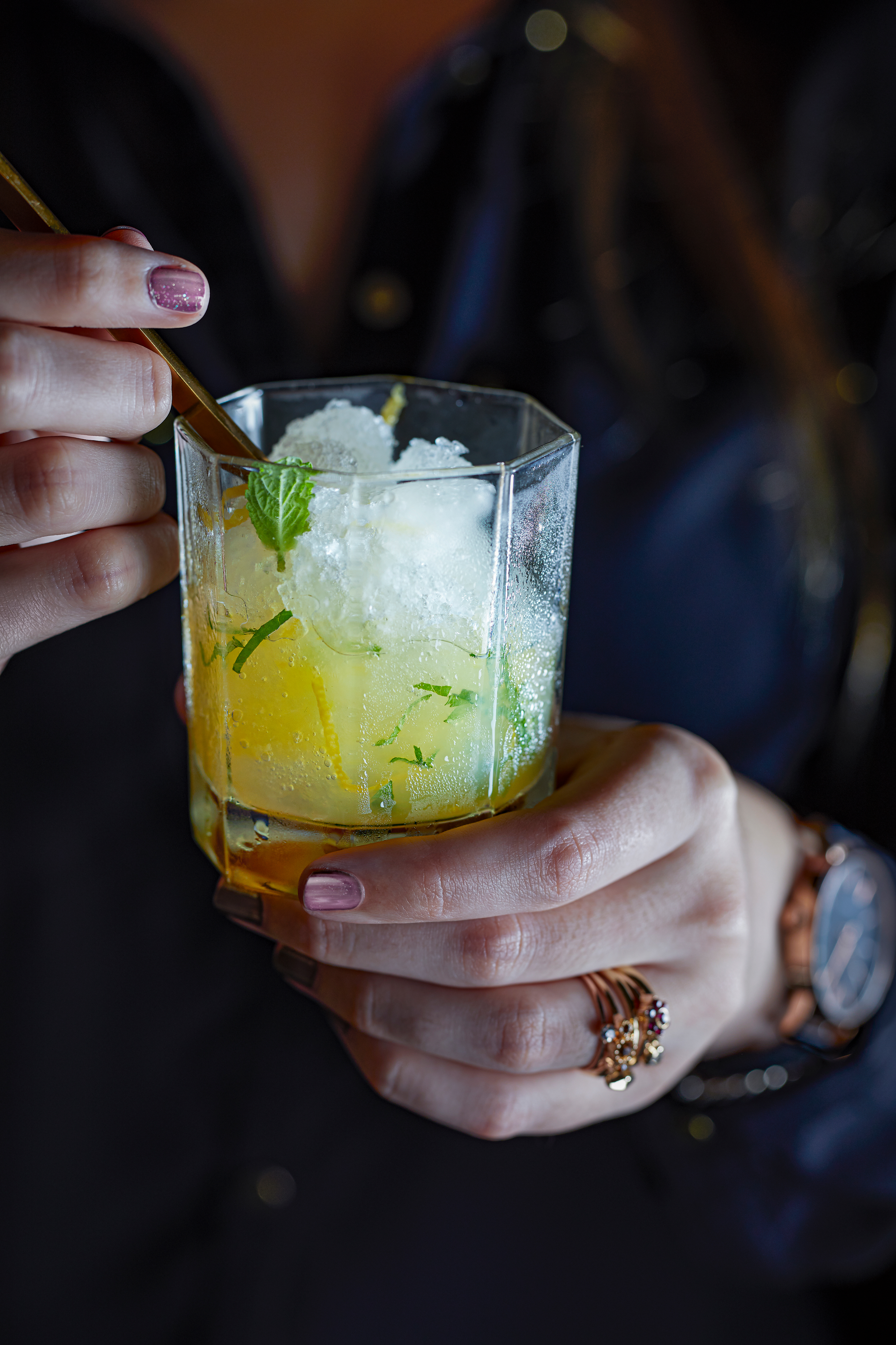 Citroengranita met munt